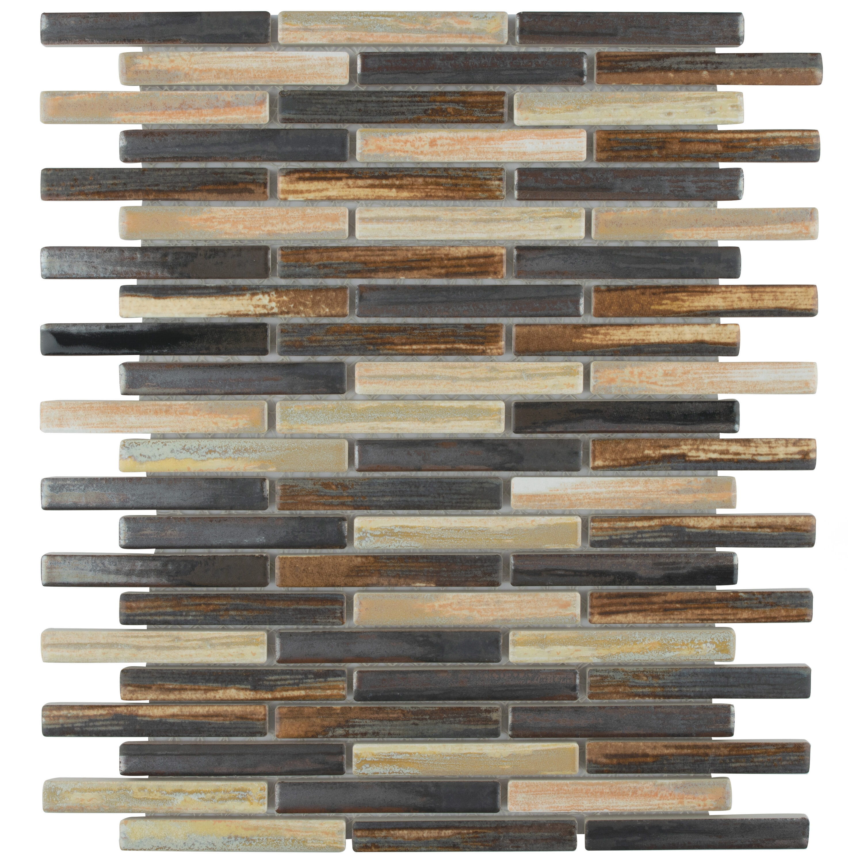 Affinity Tile S1FCP53RHL Sample - Rustica Brick Highlands 6-in x 6-in Multi-finish Porcelain Floor and Wall Tile