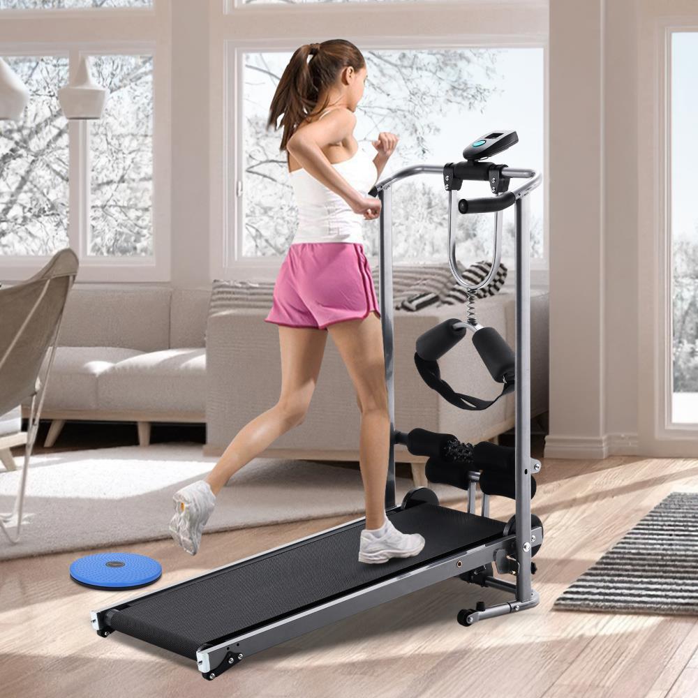 4 in best sale 1 manual treadmill