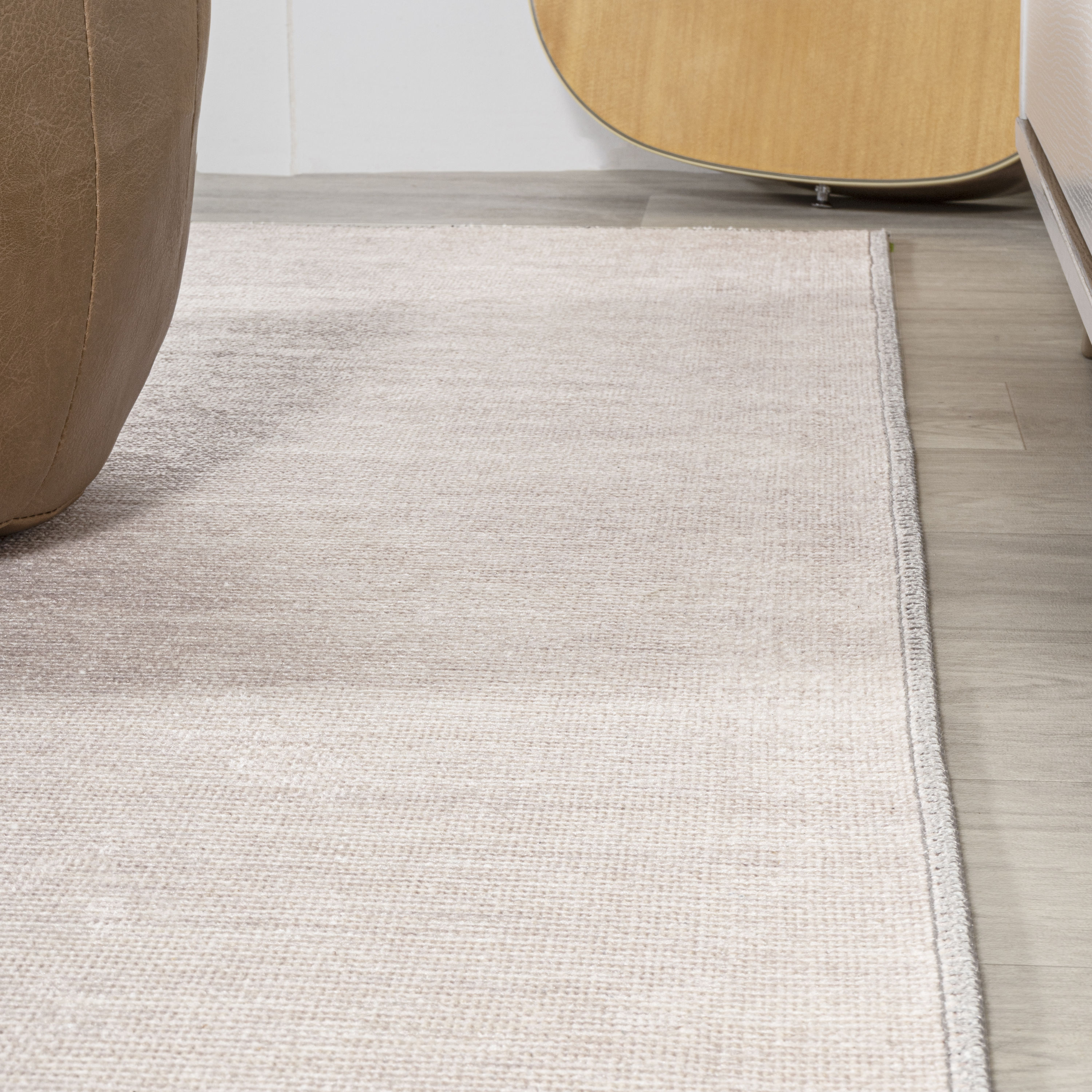 Luola 5' x 8' Ivory Geometric Synthetic Area Rug