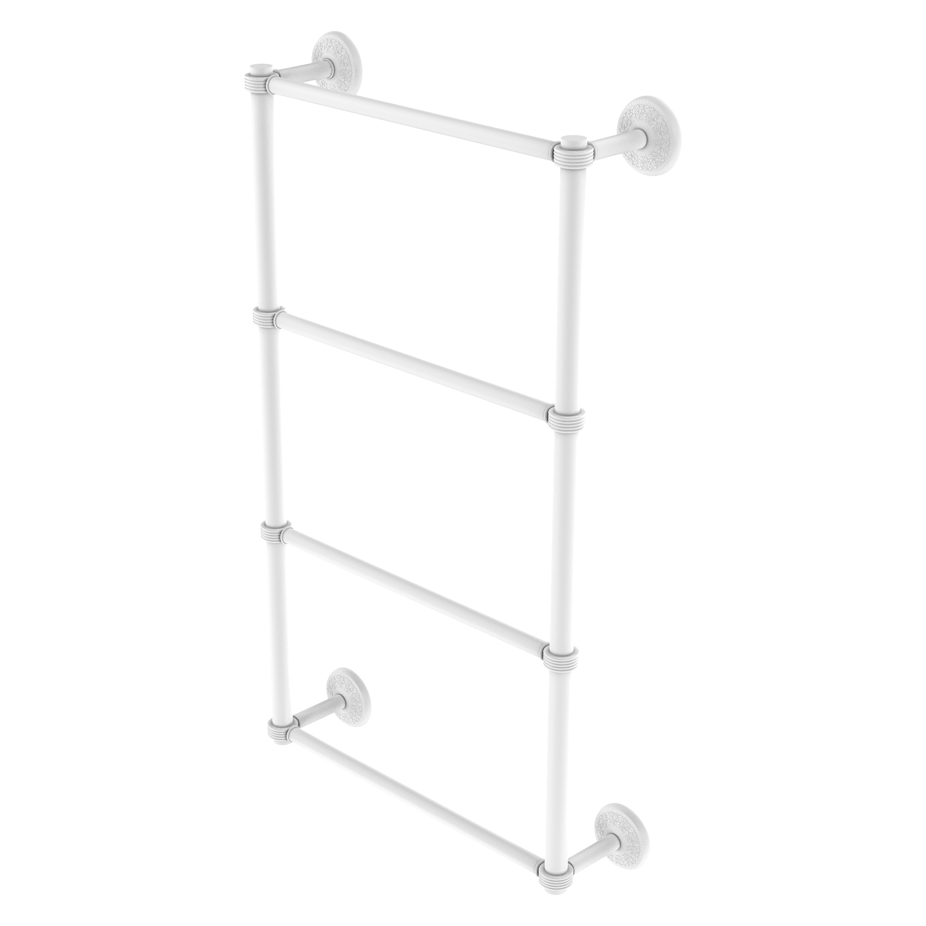 Allied Brass MC-28G-36-WHM Monte Carlo 36-in double Matte White Wall mount 4-tier Towel Bar
