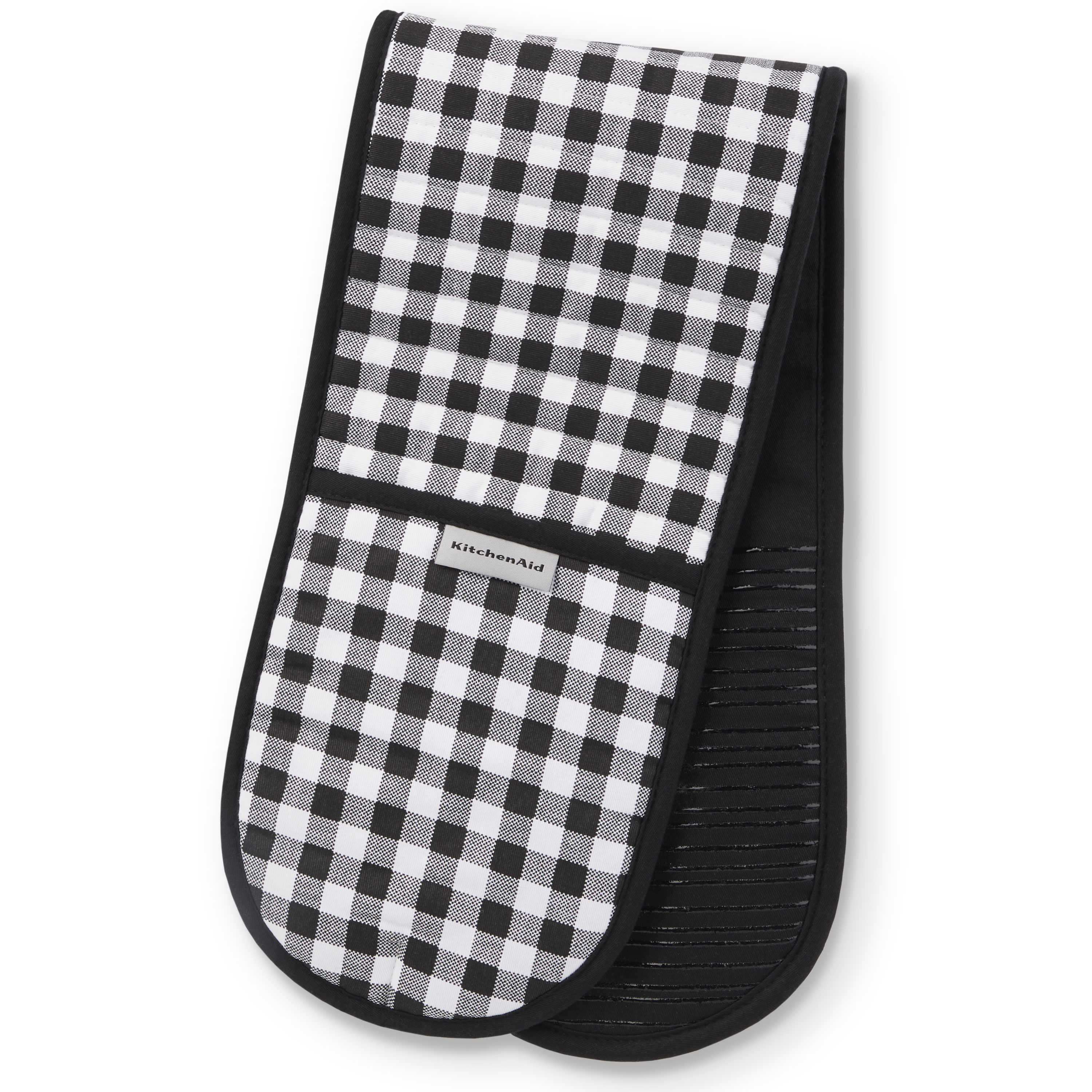 KitchenAid Cotton Gingham Any Occasion Oven Mitt in the Kitchen