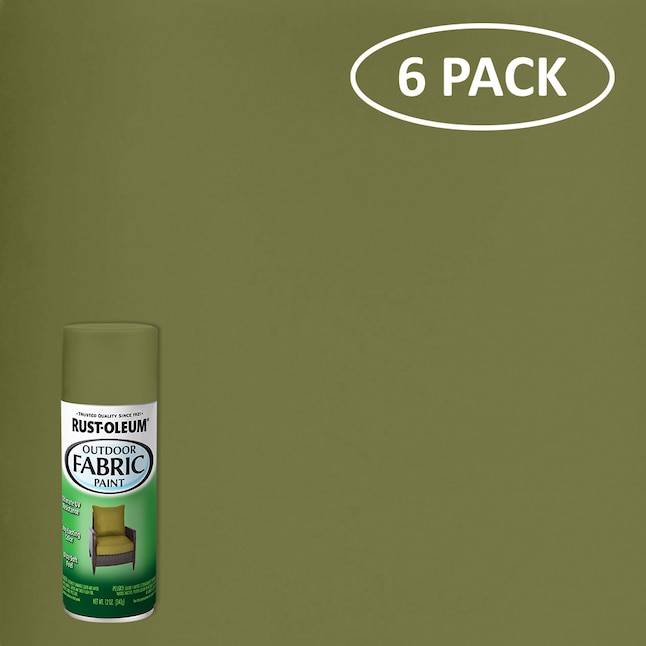 Rust-Oleum 12 Olive Green Outdoor Fabric Spray Paint 352117, 45% OFF
