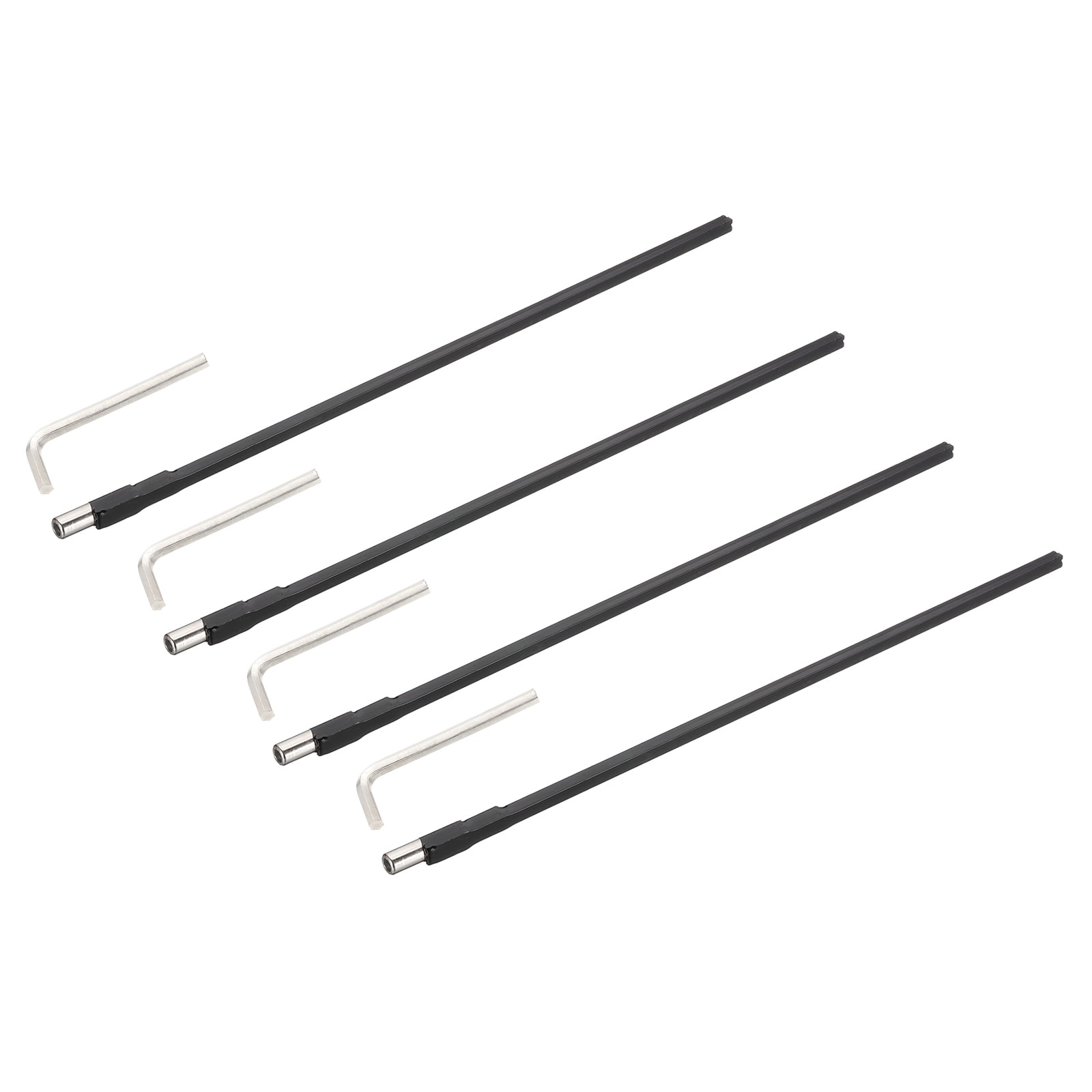 Unique Bargains - 4pcs Guitar Two Way Rod 410mm Low-Profile Guitar Rod with 4mm L-Wrench Luthier ...