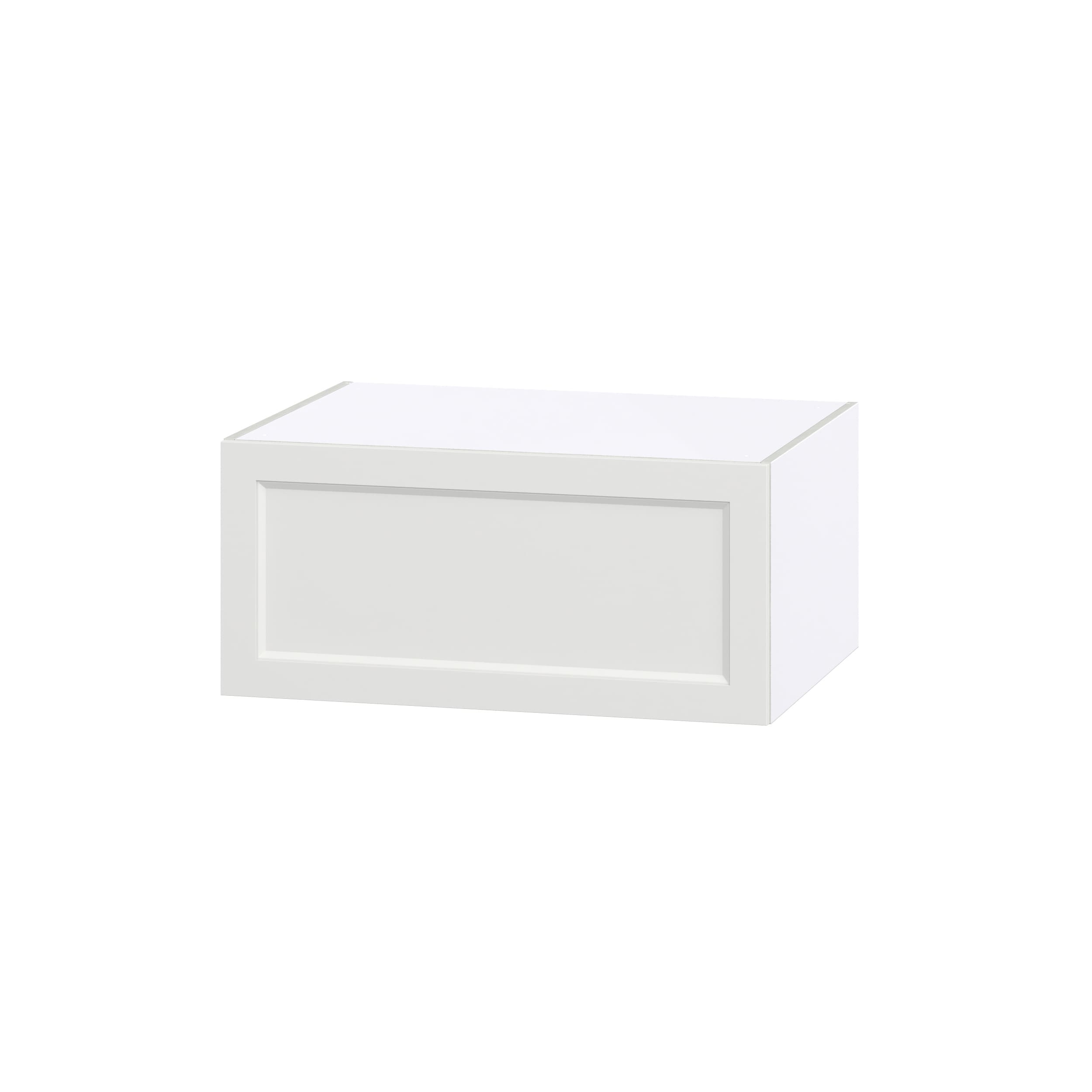 Hugo&Borg Riviera 30-in W x 15-in H x 24-in D Bright White Wall Fully Assembled Cabinet (Recessed Panel Shaker Door Style)