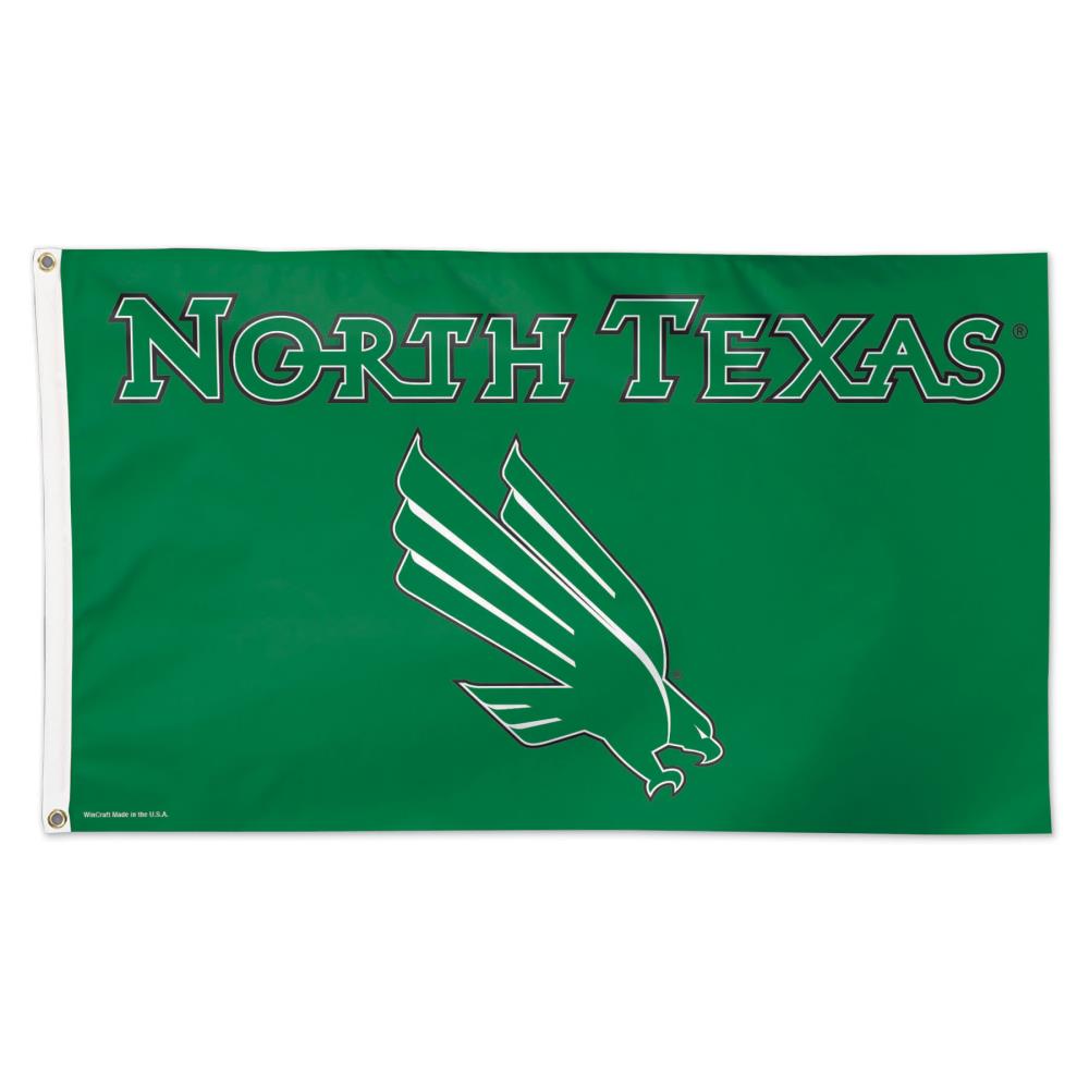 WinCraft Sports 10178115 5-ft W x 3-ft H North Texas State Mean Green Flag