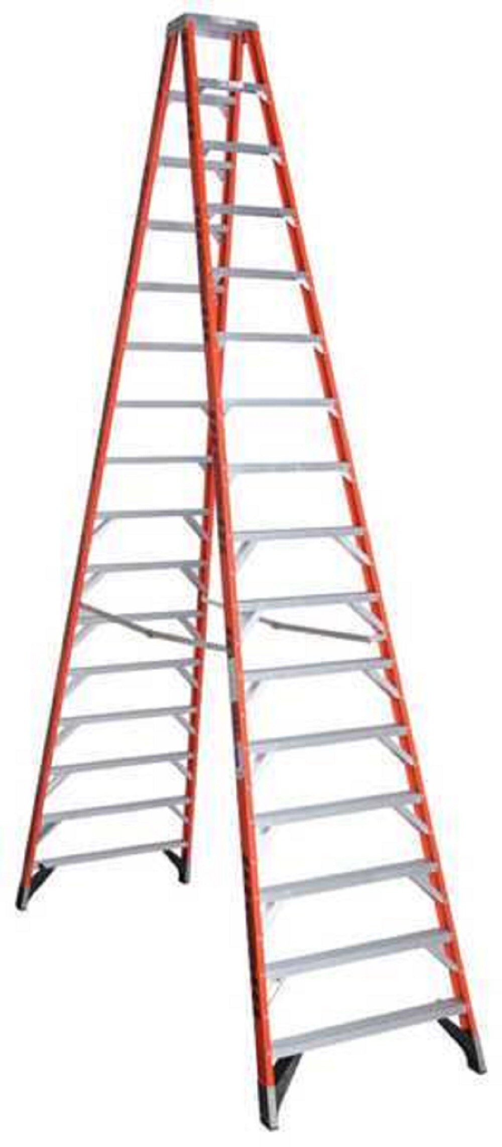 Werner 870136 16-ft Fiberglass Type 1a- 300-lb Load Capacity Step Ladder