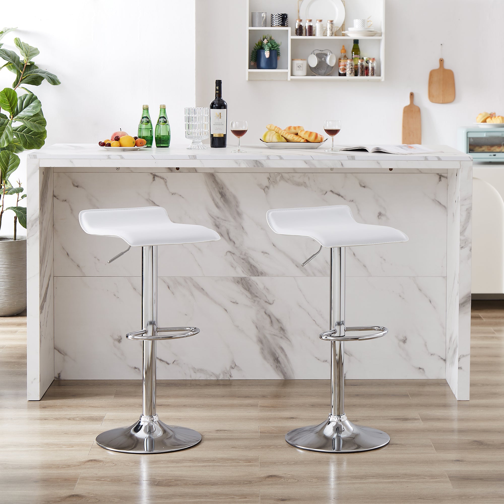 Vecelo LOE-C11-WHT stools - View #2