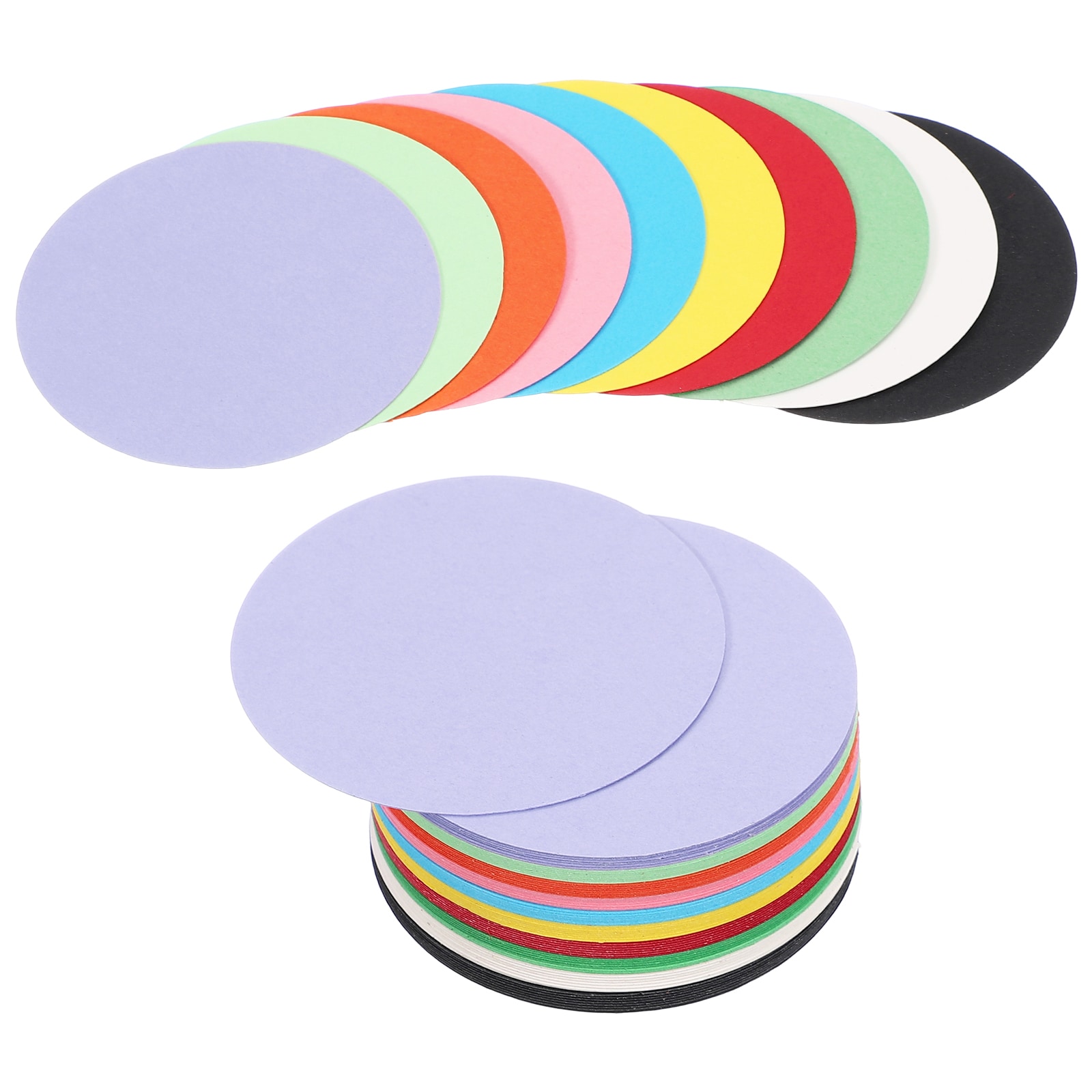 PATIKIL 72 Sheet Circle Card Stock 3 Inch Round Cutouts Paper Thick Cardstock Coaster for DIY Craft Projects Printing Supplies Bulletin Board Decor Multicolor