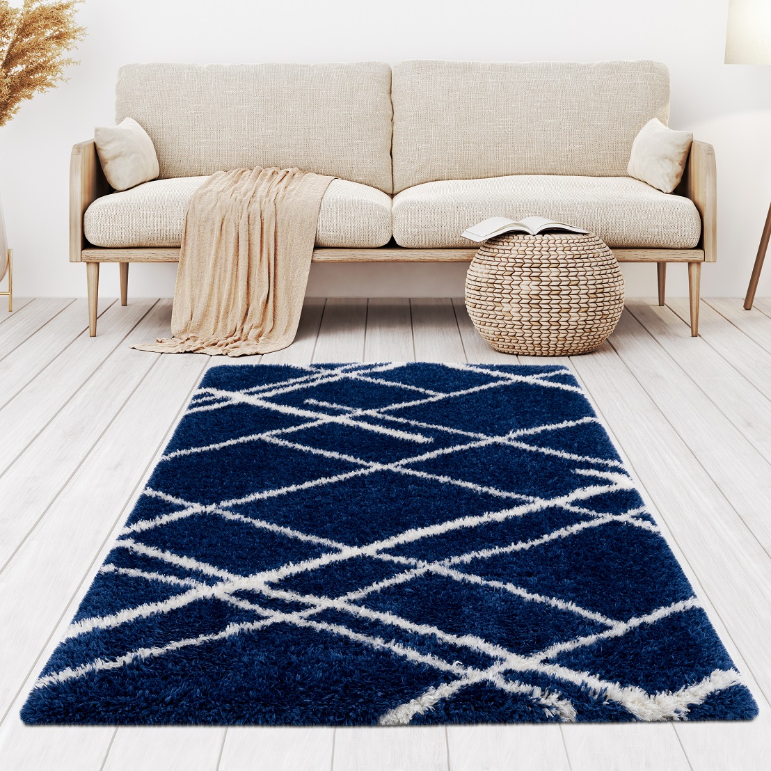 LBaiet ML892N28 NAVY rugs - View #3