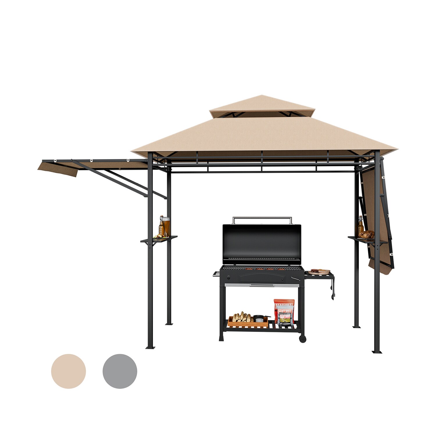 Forclover HYFC-GA10385BN Wood-Resin-Gazebos - View #8