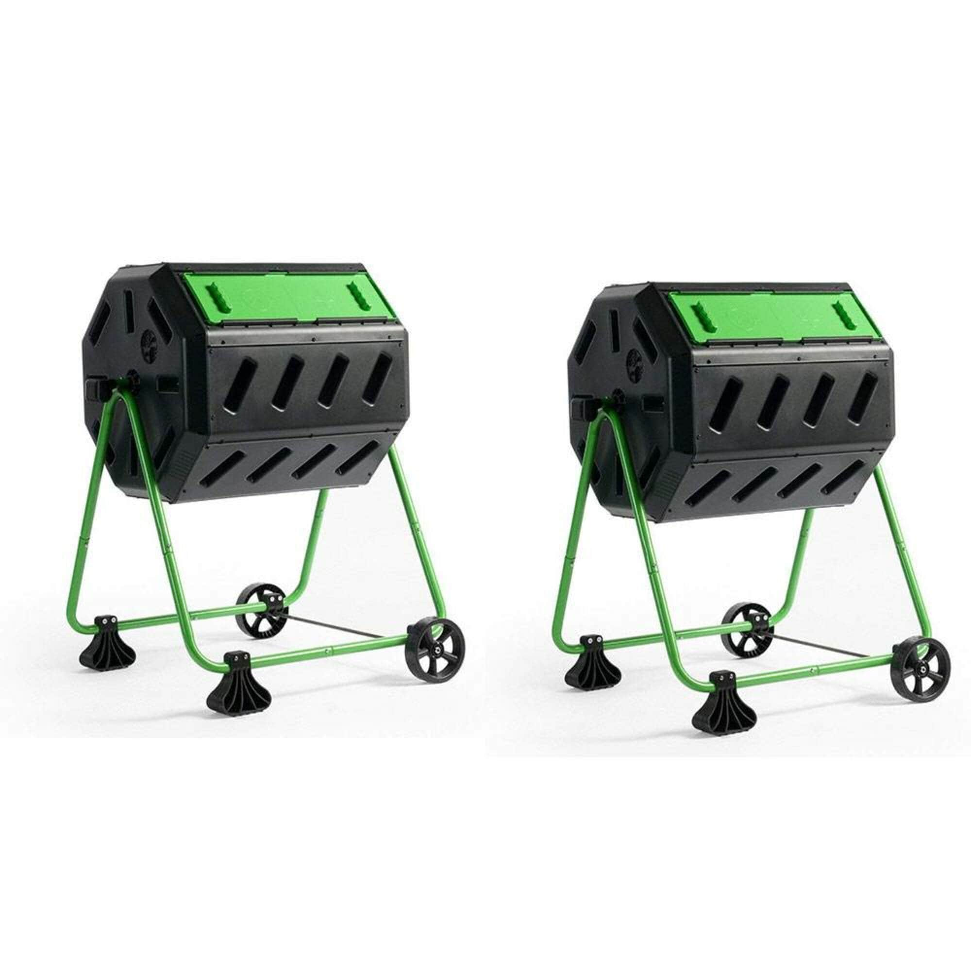 FCMP Outdoor Dual Chamber Tumbler Composter, 5 Cu. Ft. Capacity, Outdoor Use, Snap Lid, Easy Loading and Removal, Multiple Colors/Finishes 125629 Sansujyuku sansujyuku.com