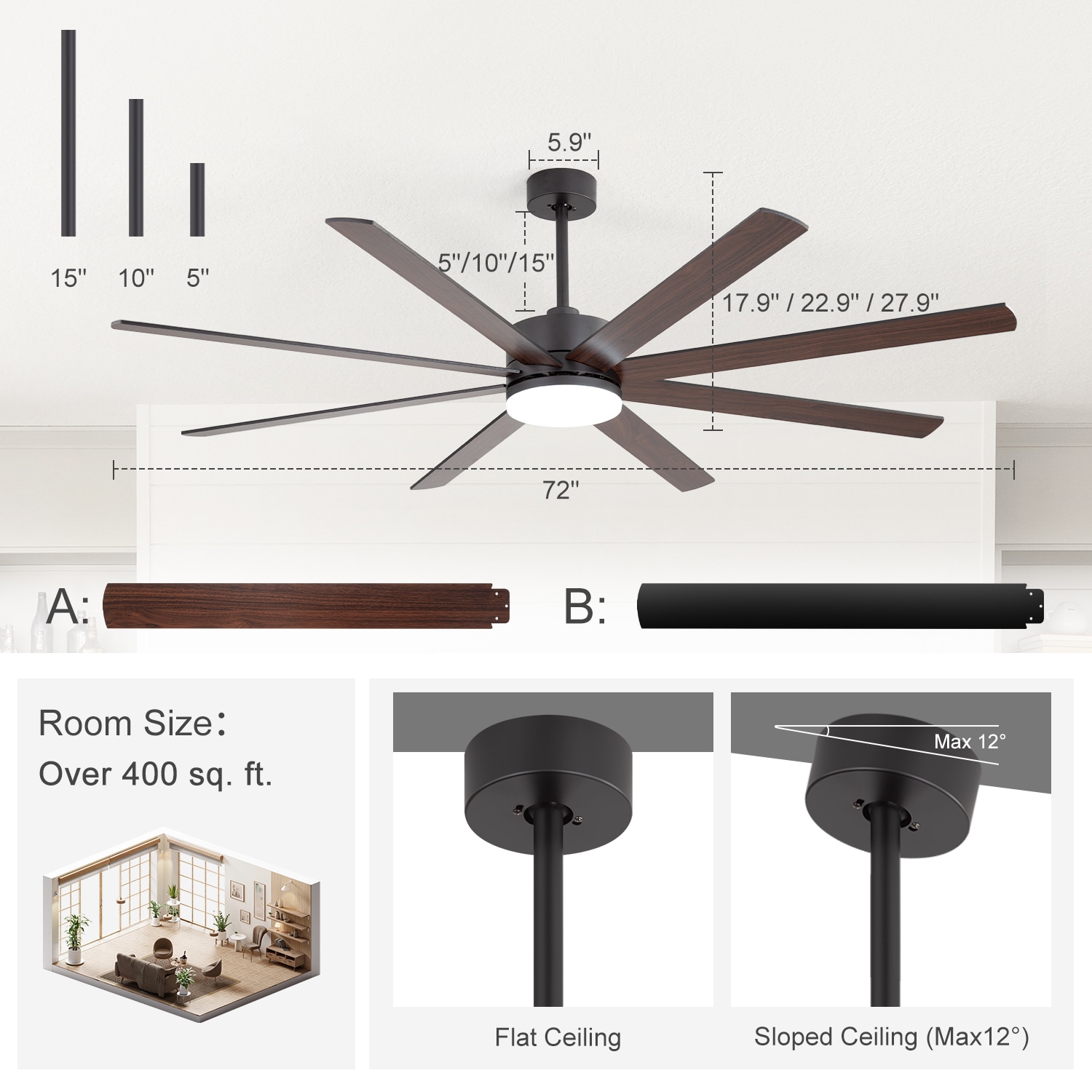 Breezary 32017-BK Ceiling-Fans - View #8