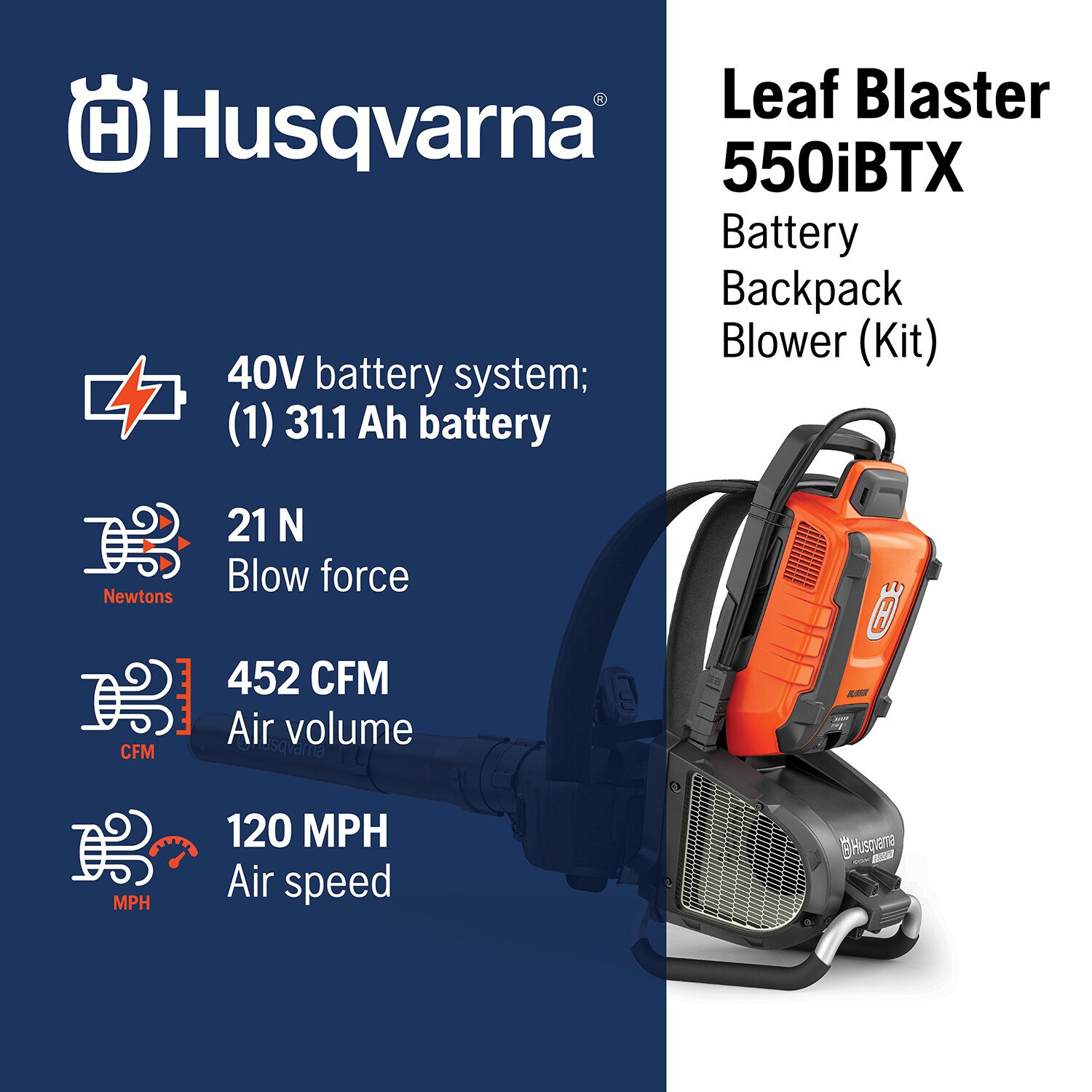 Husqvarna 970502602 Cordless-Electric-Blowers - View #2