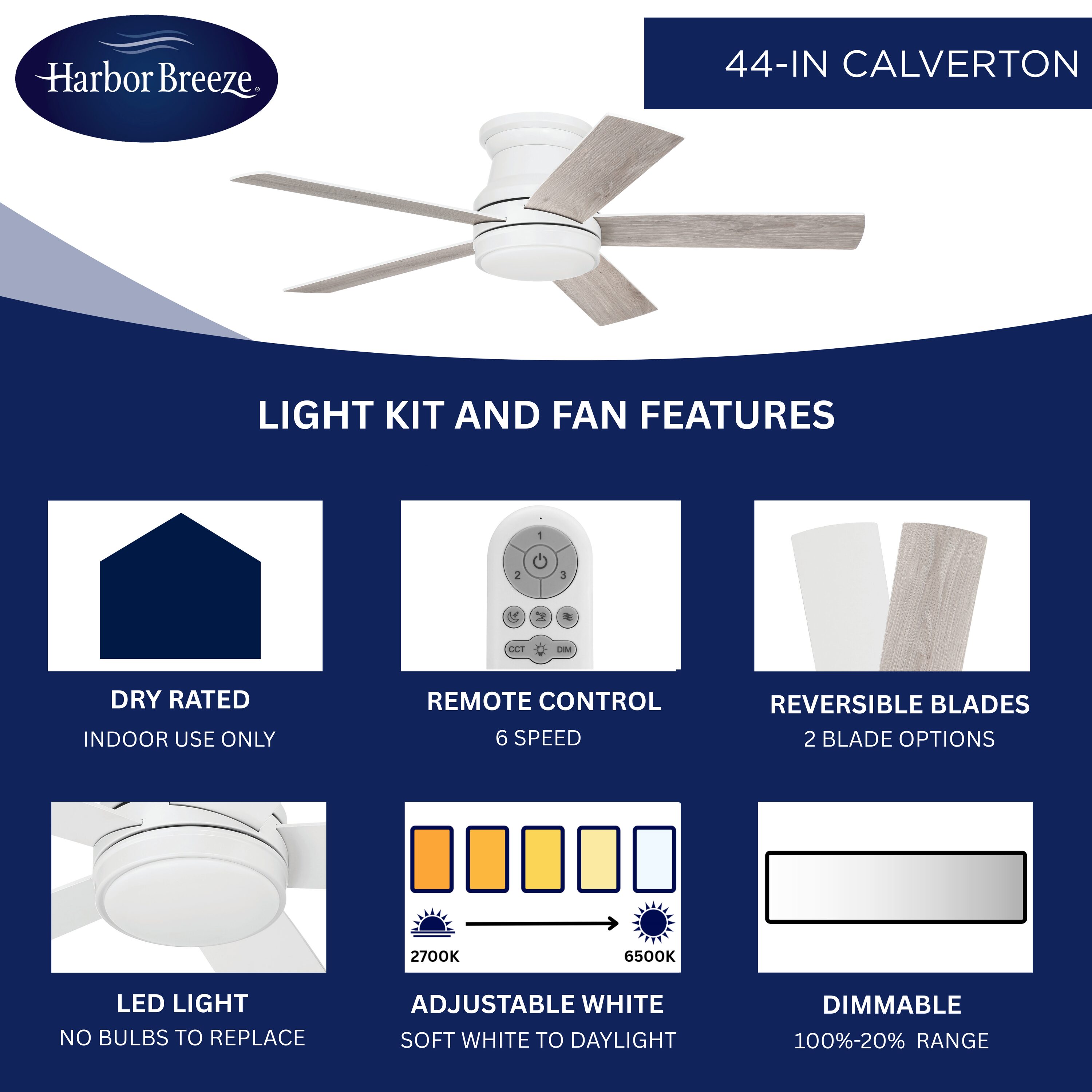 Harbor Breeze CAL44WW5LR Ceiling-Fans - View #4