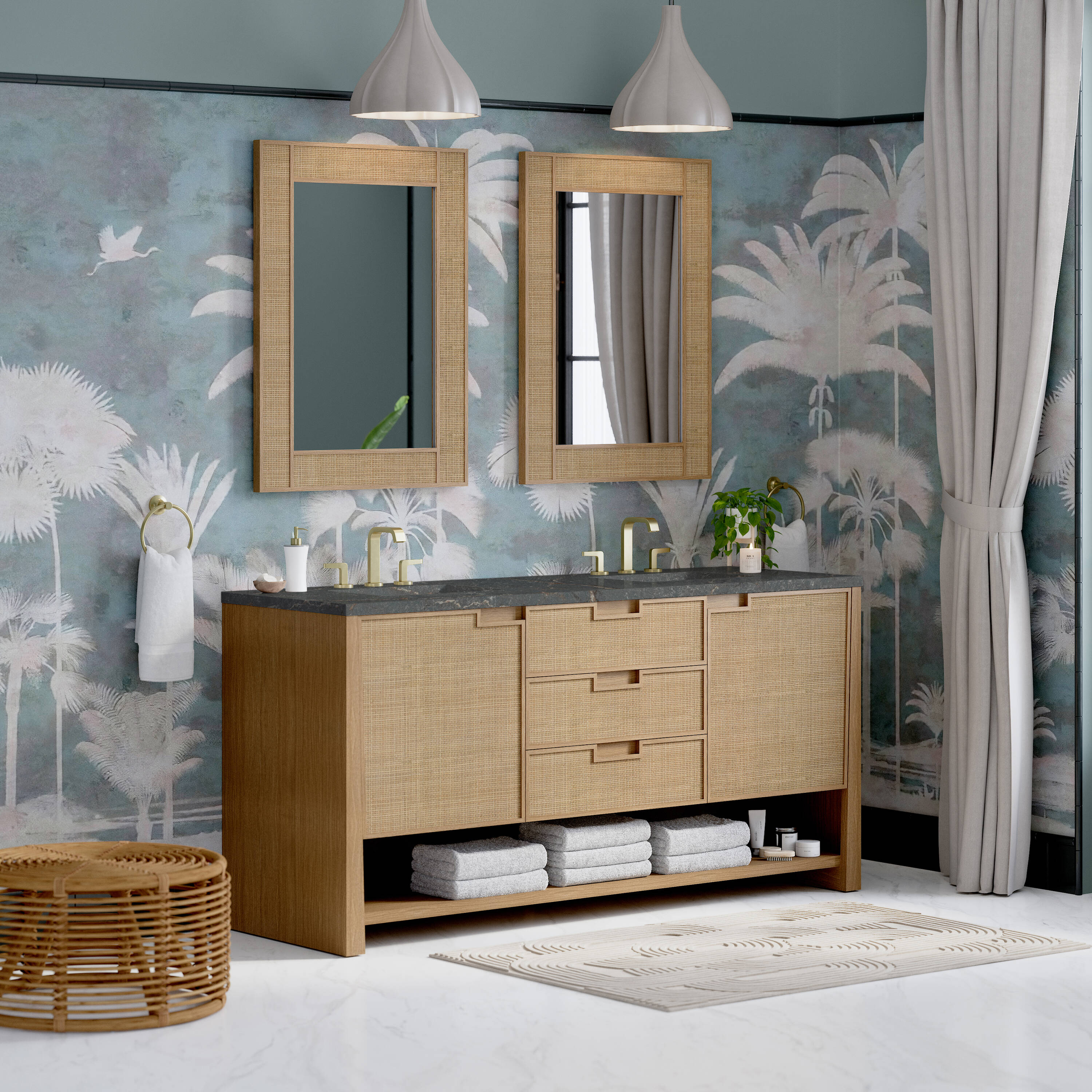 James Martin Vanities D225-V72-SSO-3PBL Bath-Vanity-Combo - View #4
