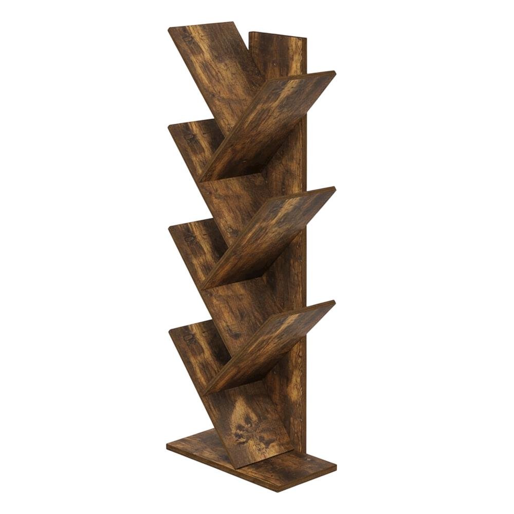 FurniFact -  Wood Bookcase with Sturdy Construction and Elegant Finish