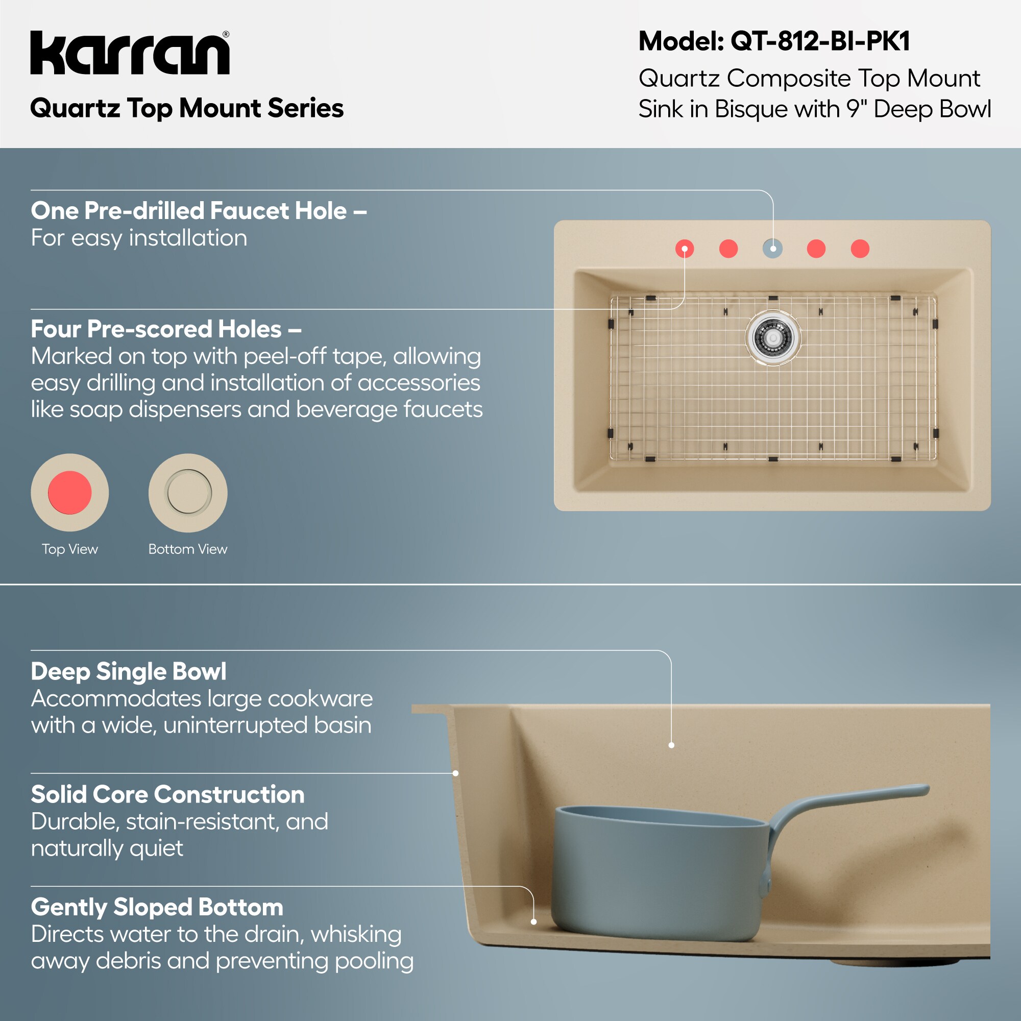 Karran QT-812-BI-PK1 Kitchen-Sinks - View #6
