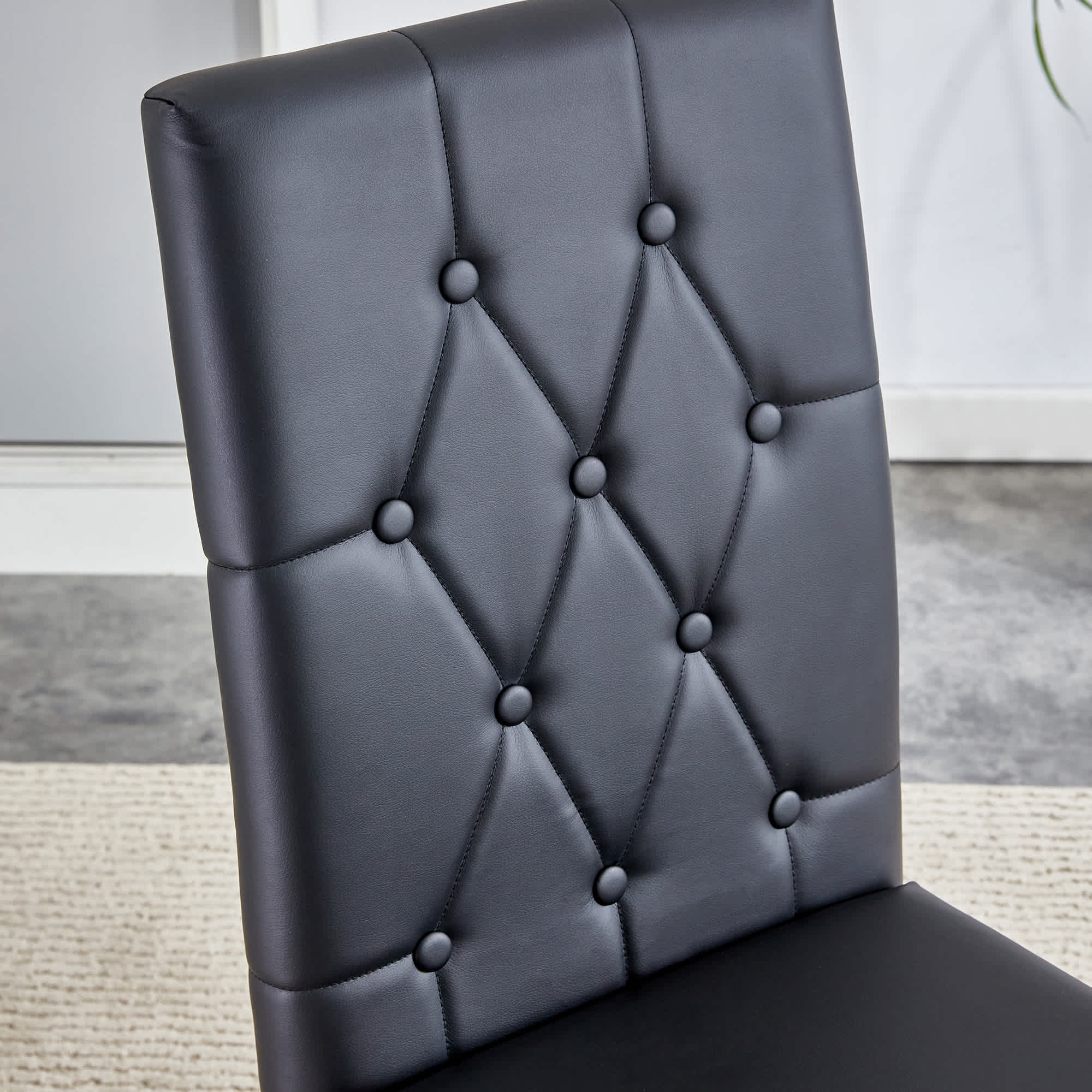 Vynxaria LEXY0073-DJCY-4BLA Dining-Chairs - View #8