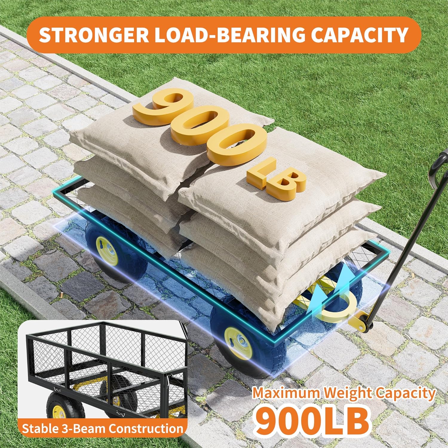 Qeetex QET-PC-QI107 Plant-Caddy-Cart - View #2