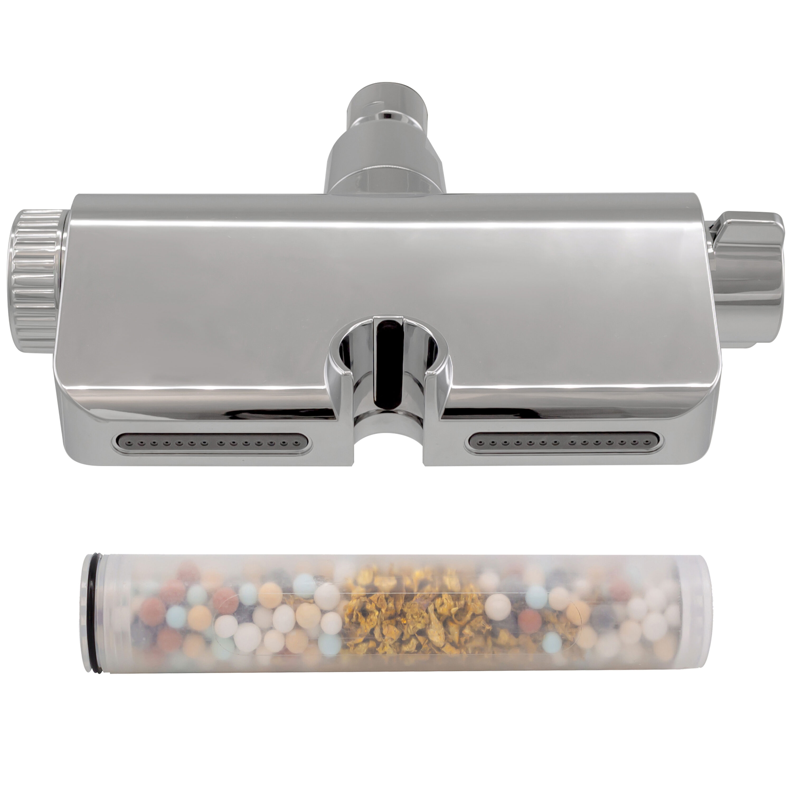 Chrome 10-Function Handheld Shower with Filter and Wall Mount
