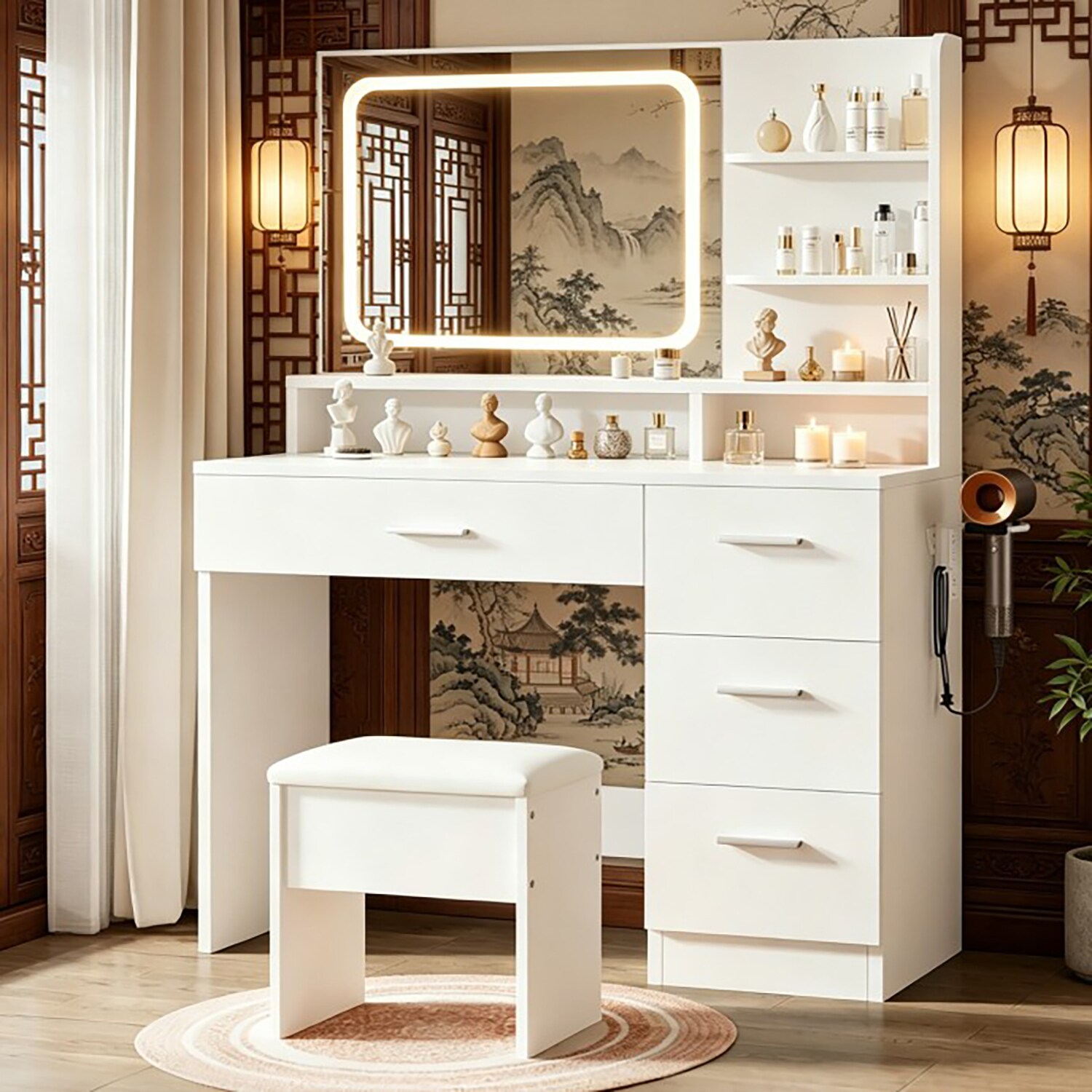 GZMR GM-W9397 Bedroom-Vanities - View #2