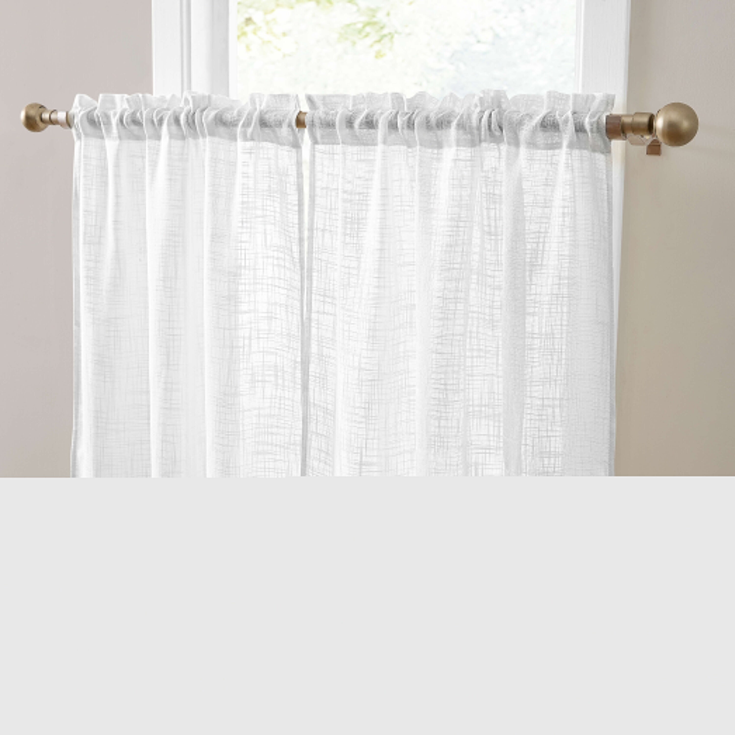 HLC.me ABY-RODP-TRS-WHT36 valances - View #7