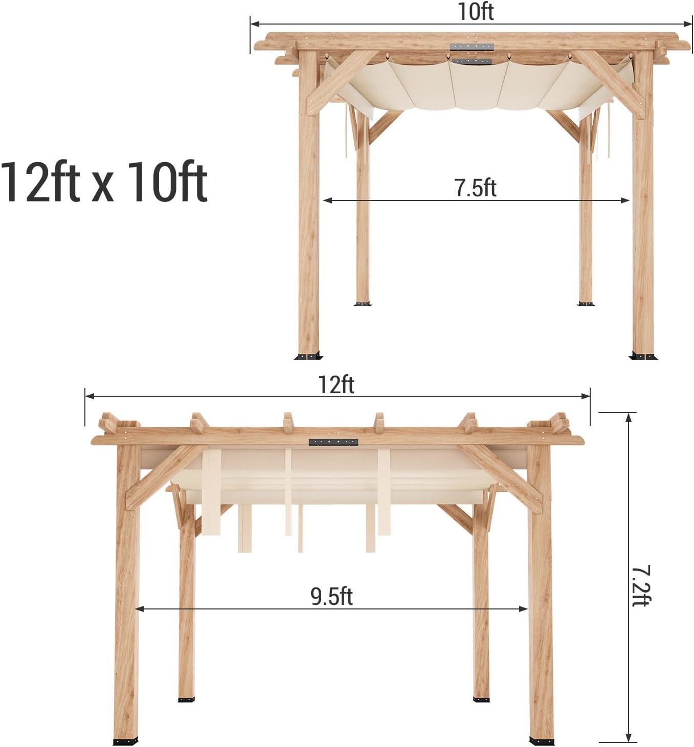 WhizMax WL-VAM-1EYG46W2 Pergolas-2 - View #2
