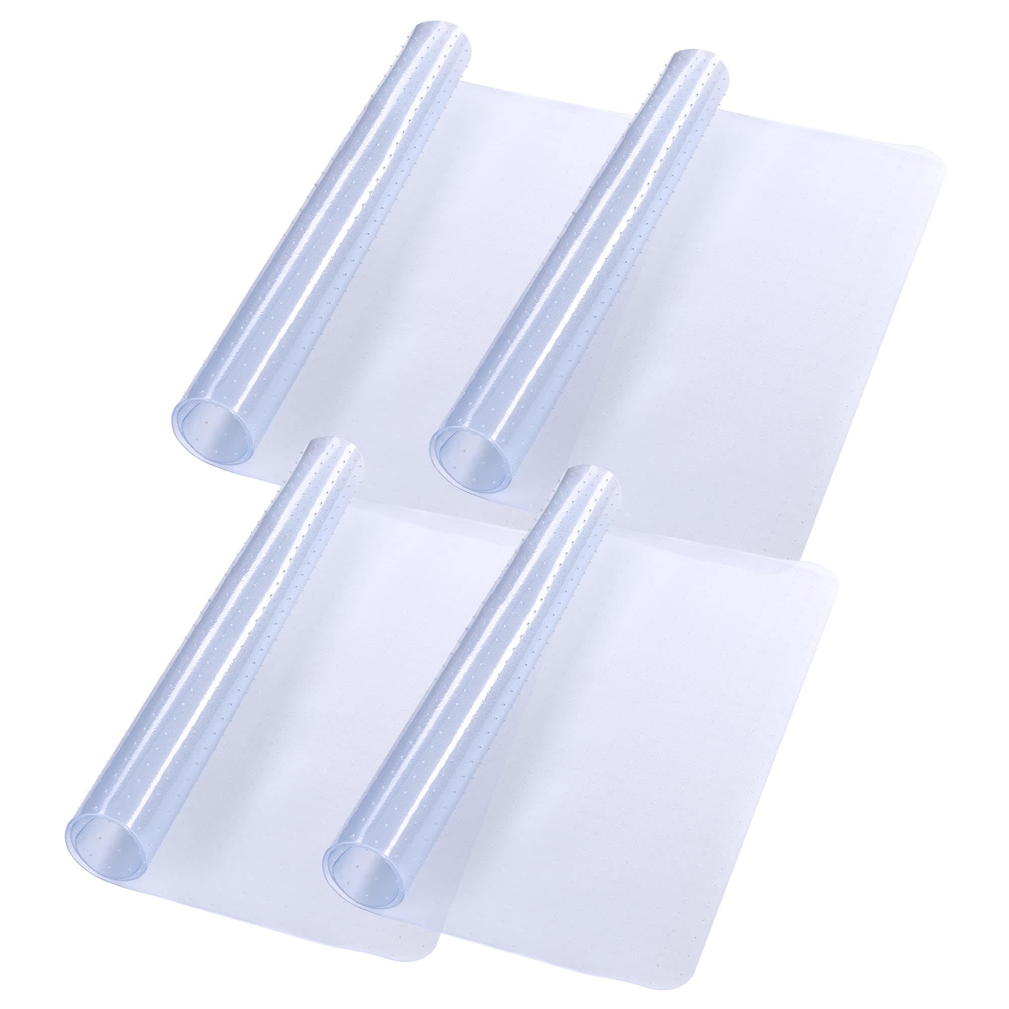 Yescom 06FMT6-4836R-08X4-LO Clear Office Chair Mat for Low Pile Carpet 48 x 36 Thicken 2.5mm Rectangle 4PCS Plastic Floor Protector Home Studio