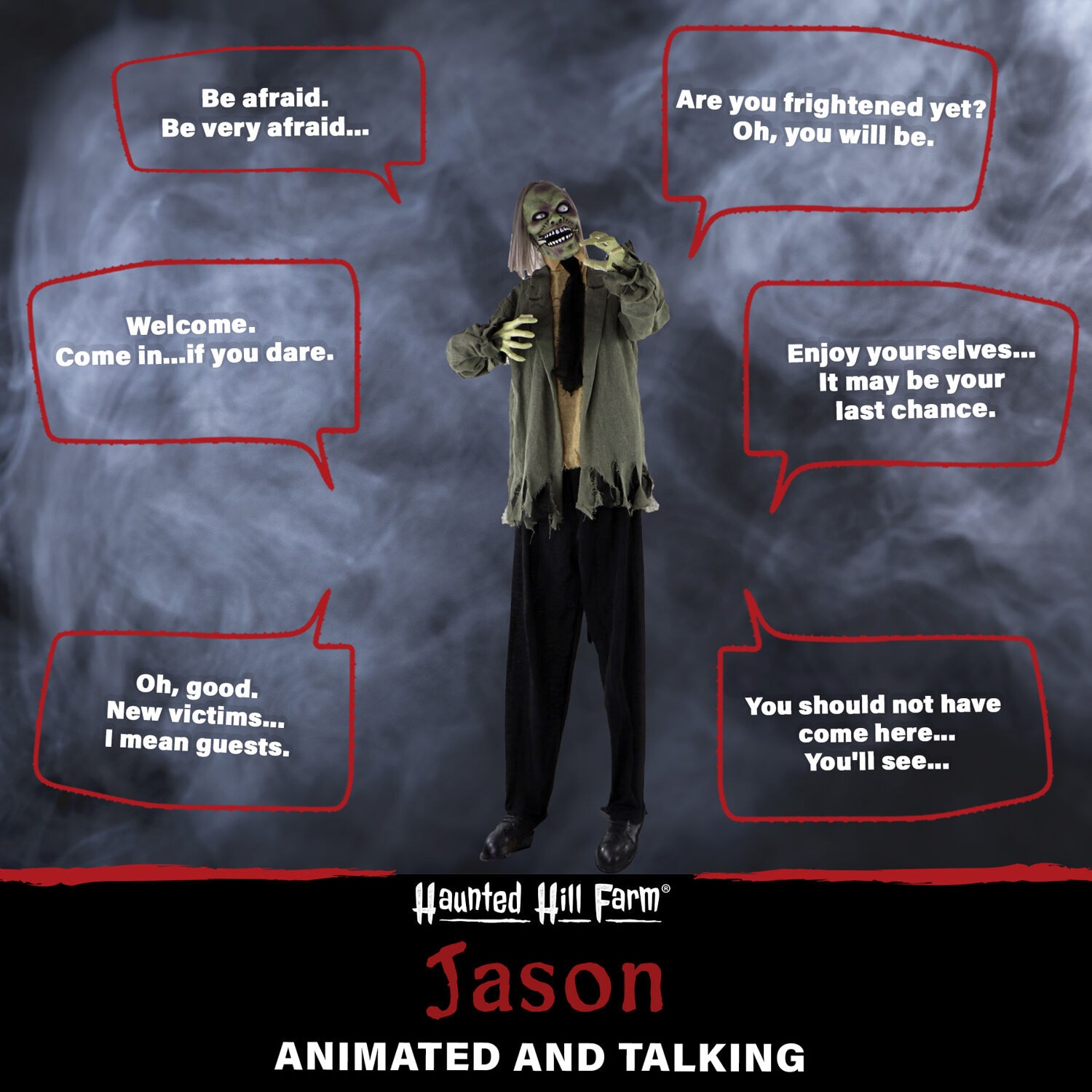 Haunted Hill Farm HHZOMB-4FLSA Halloween-Animatronics - View #2