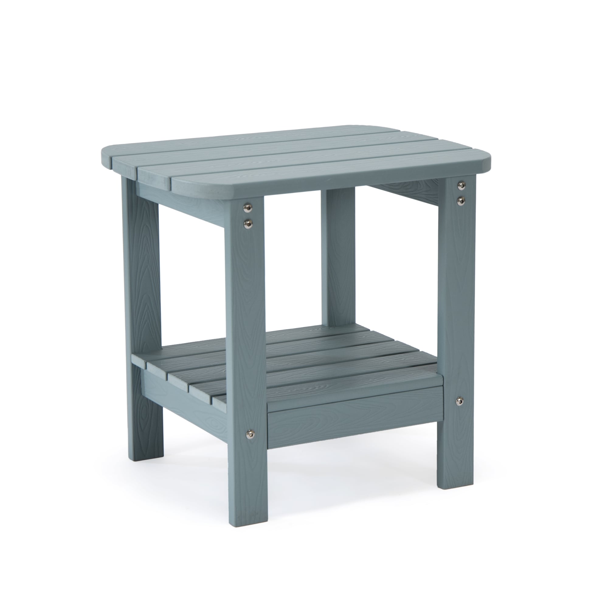 Inspired Home ST510-40AQ-LS Keiry Rectangle Outdoor End Table 15-in W x 18.8-in L