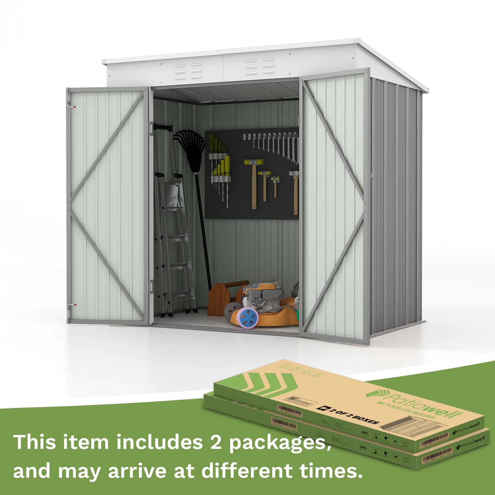 Patiowell WES-PS23-0230A-4 Metal-Storage-Buildings-Sheds - View #7