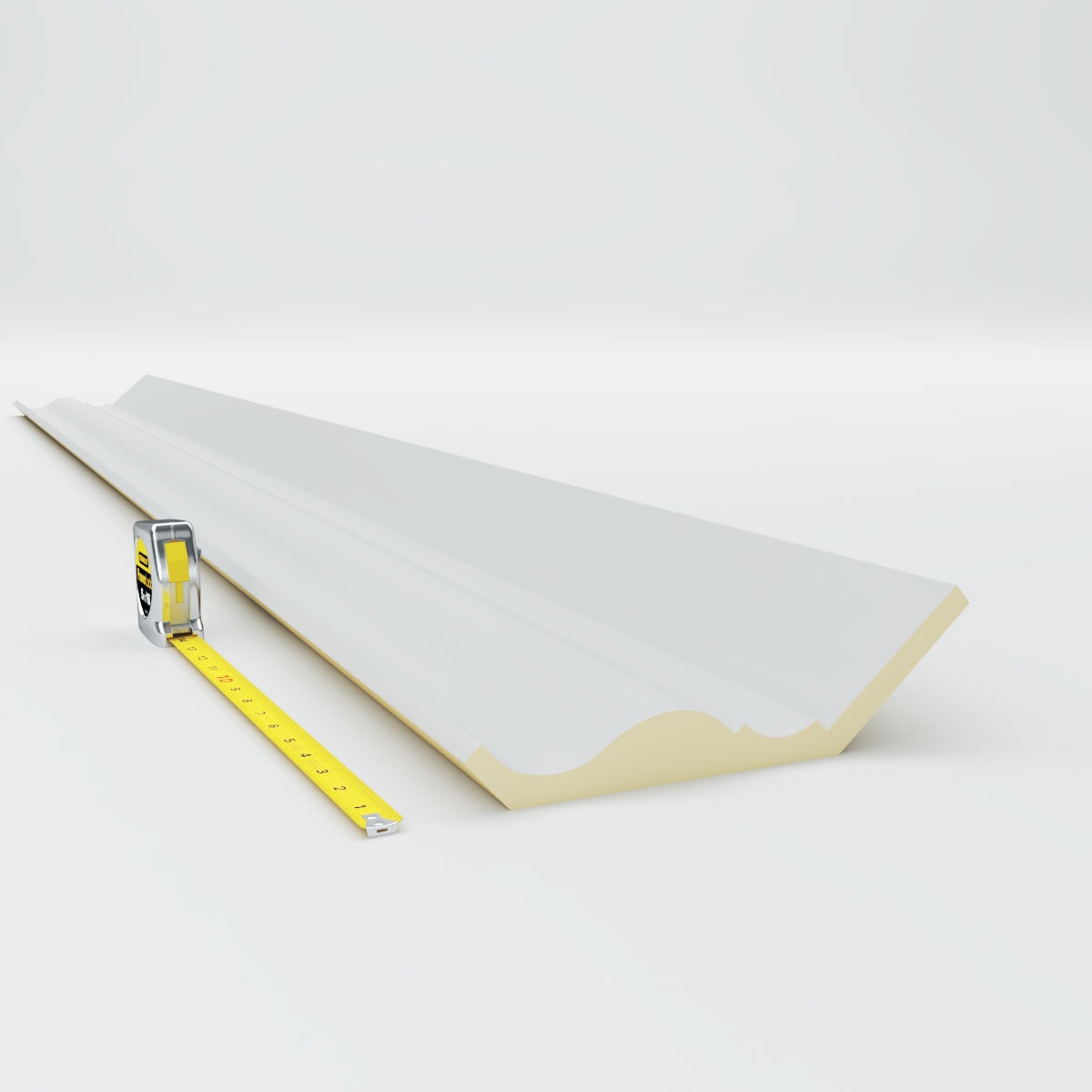 Primed Polyurethane Crown Moulding 94.5" Length
