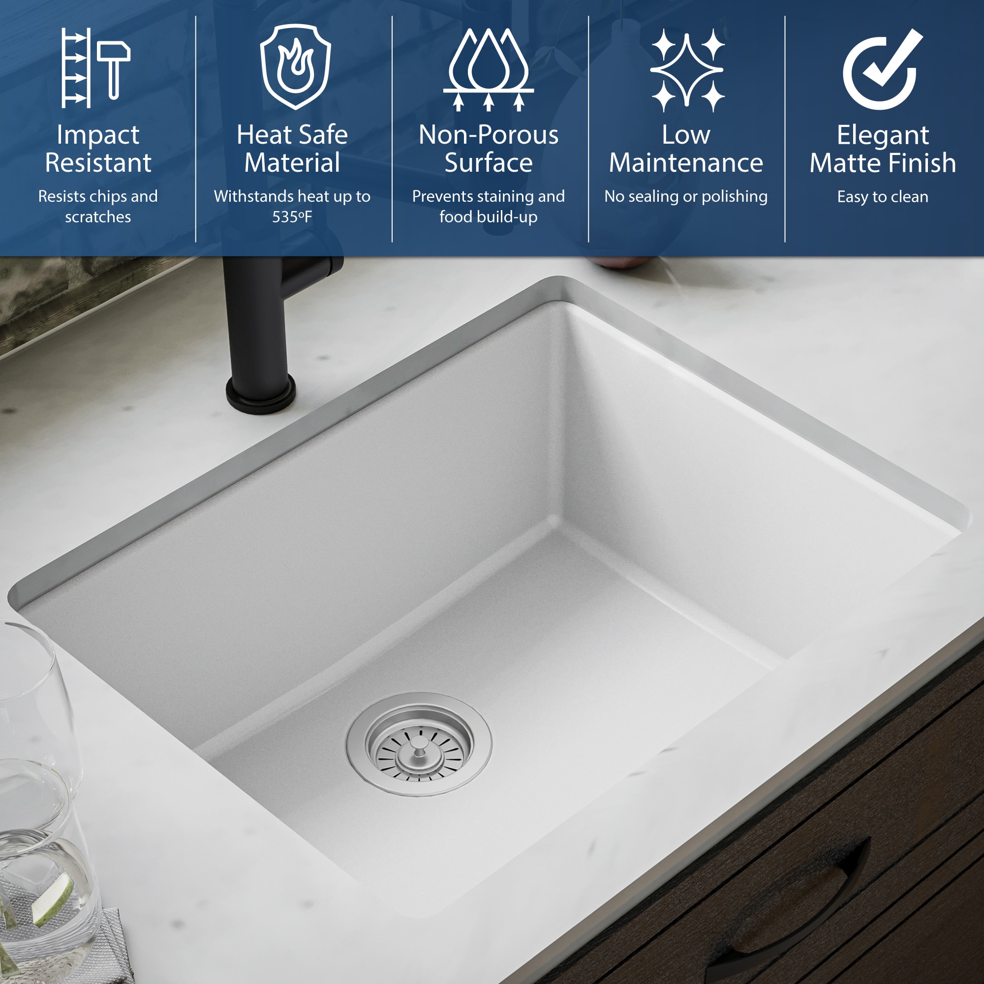 Karran QU-820-WH Kitchen-Sinks - View #5