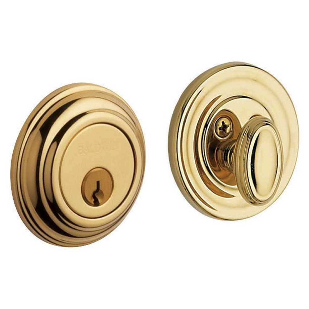 Baldwin  8231 Traditional Solid Brass Single Cylinder Keyed Entry Deadbolt from the Estate Collection