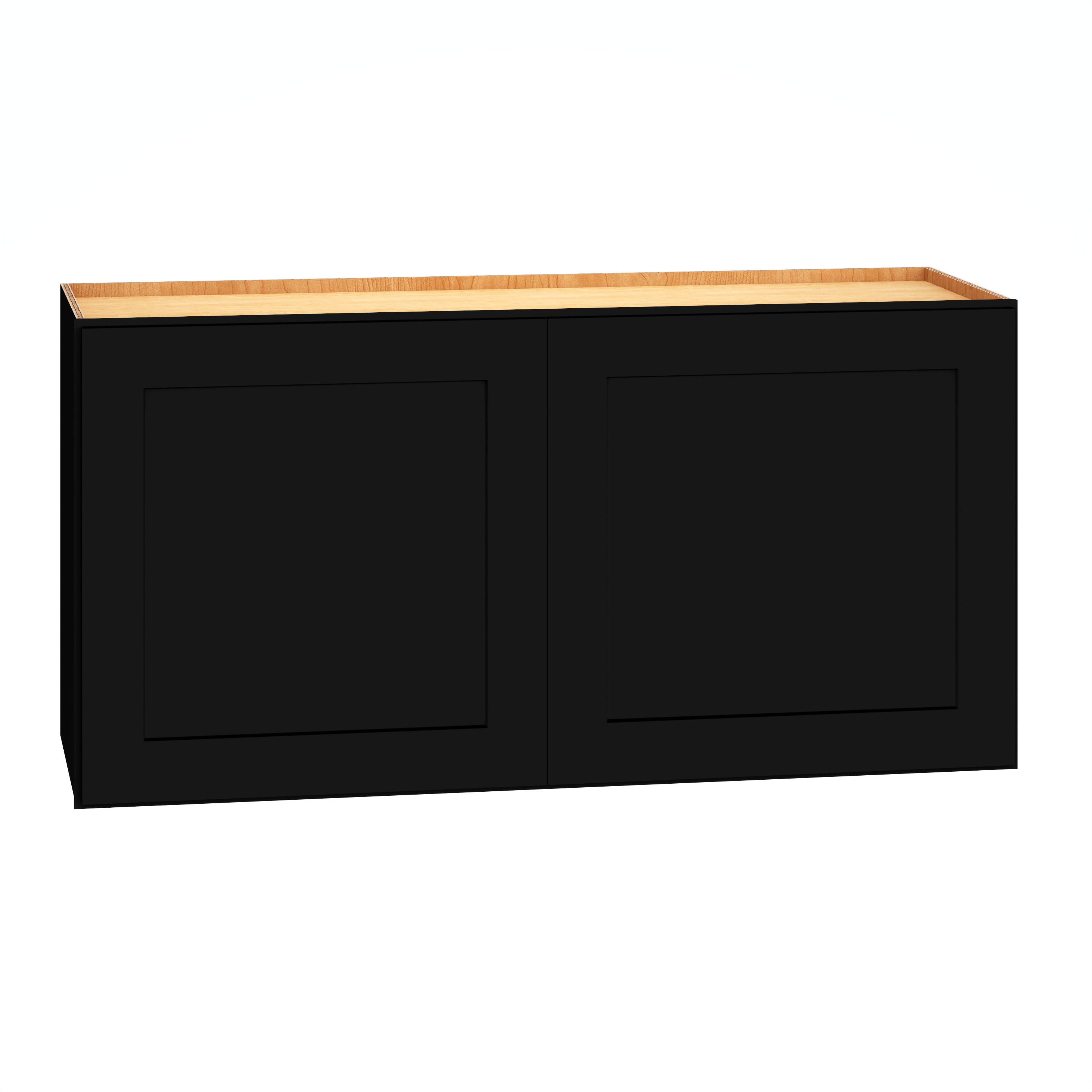 Diamond Express 61I-W3618 Jamestown 36-in W x 18-in H x 12-in D Black Wall Fully assembled Plywood Cabinet (Recessed Panel Shaker)