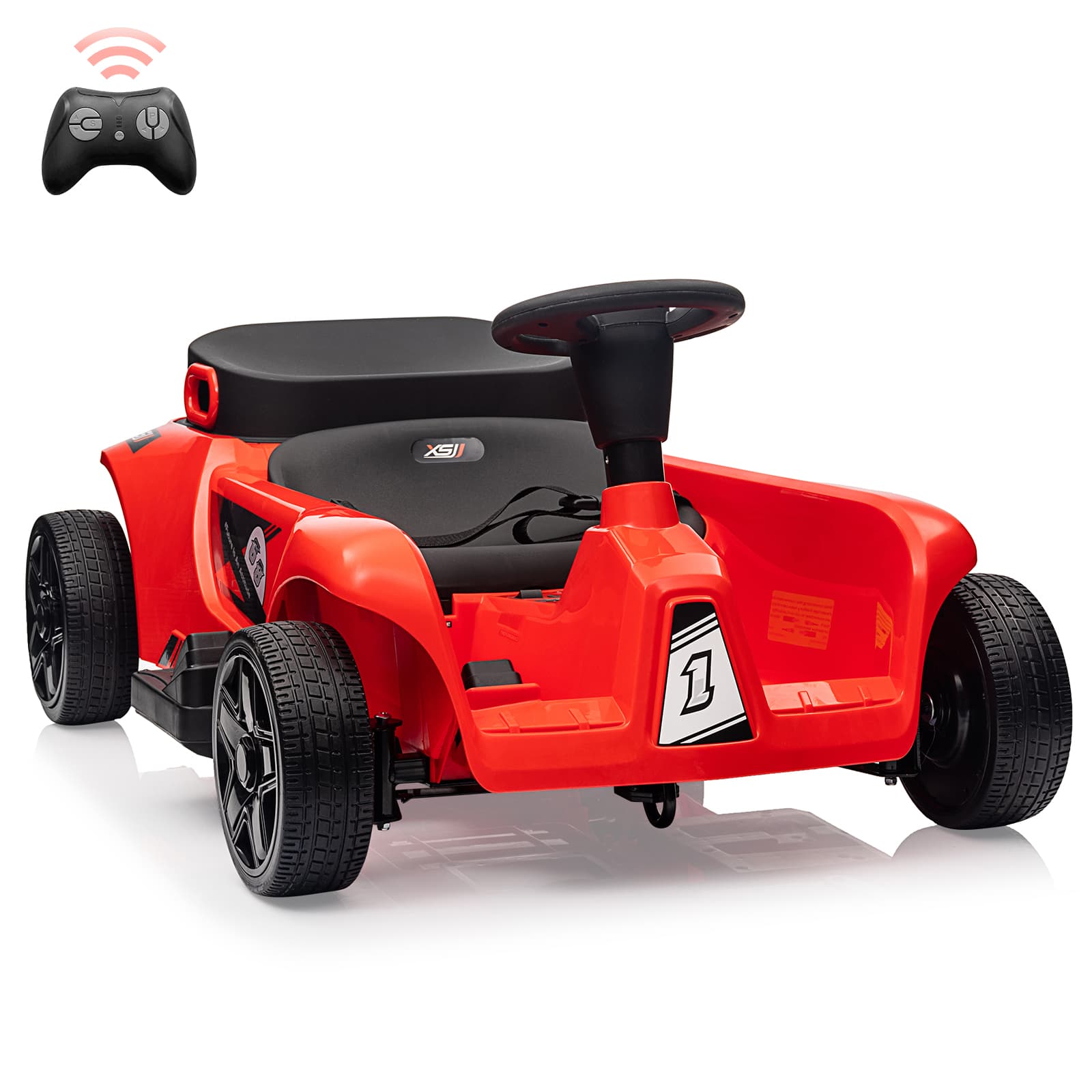 Qeetex TOYPTO0Z6U8JMT 24V Two Seater Electric Ride On Car For Kids With Remote Control Dual 120W Motors Music Usb Storage And Safety Features Red