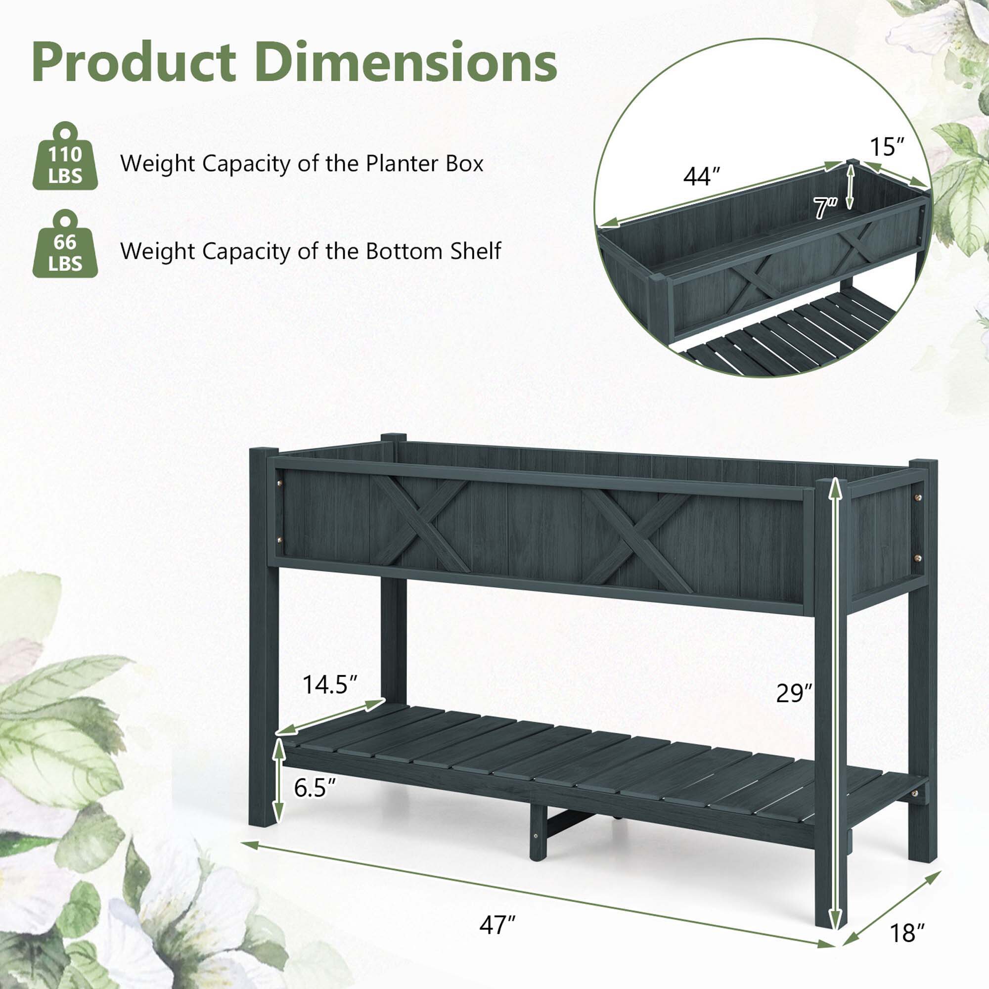 Costway HCST00991 Raised-Garden-Beds - View #2
