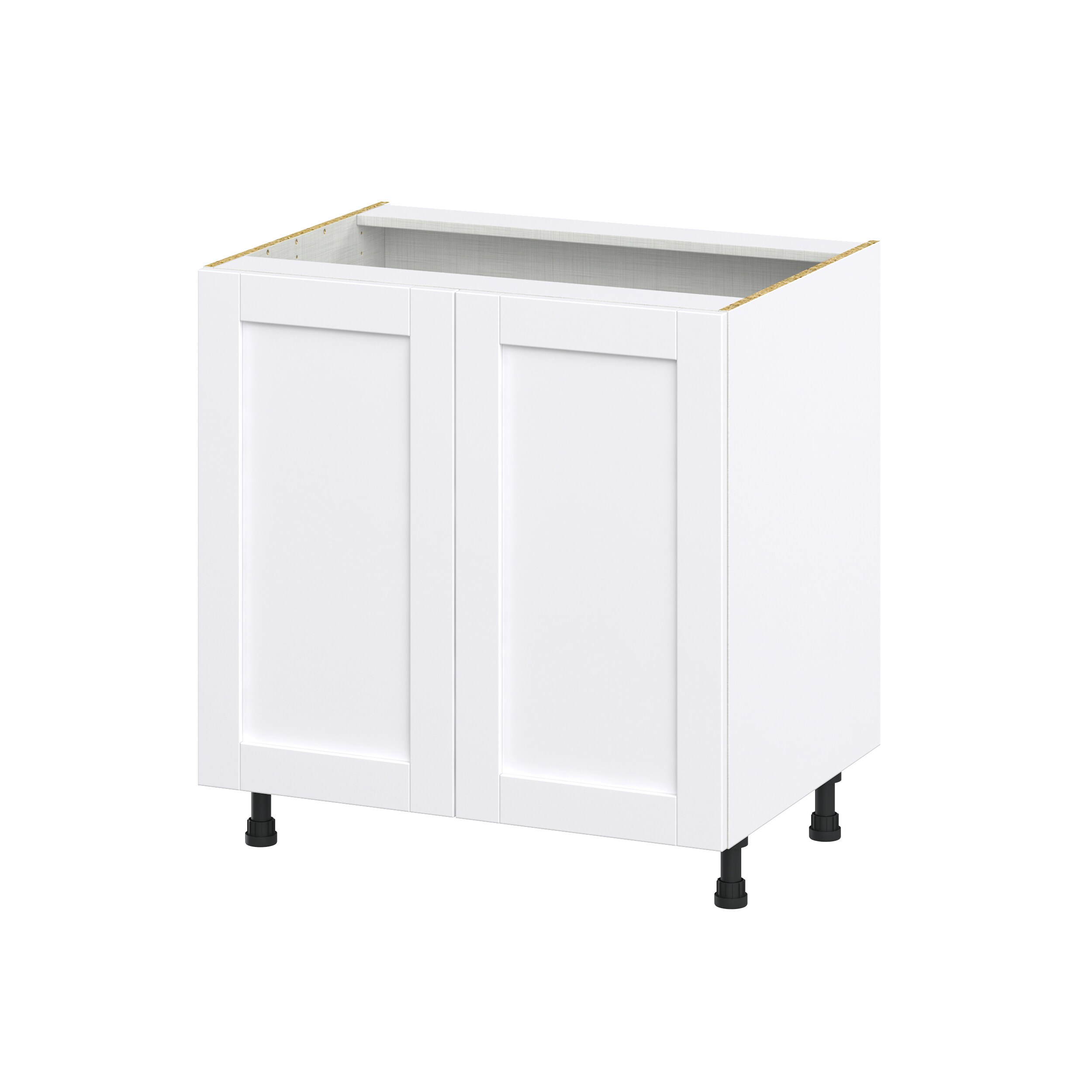 Hugo&Borg DSB33FH-RM Rosemont 33-in W x 34.5-in H x 24-in D Glacier White Base Fully assembled Cabinet (Recessed Panel Shaker)