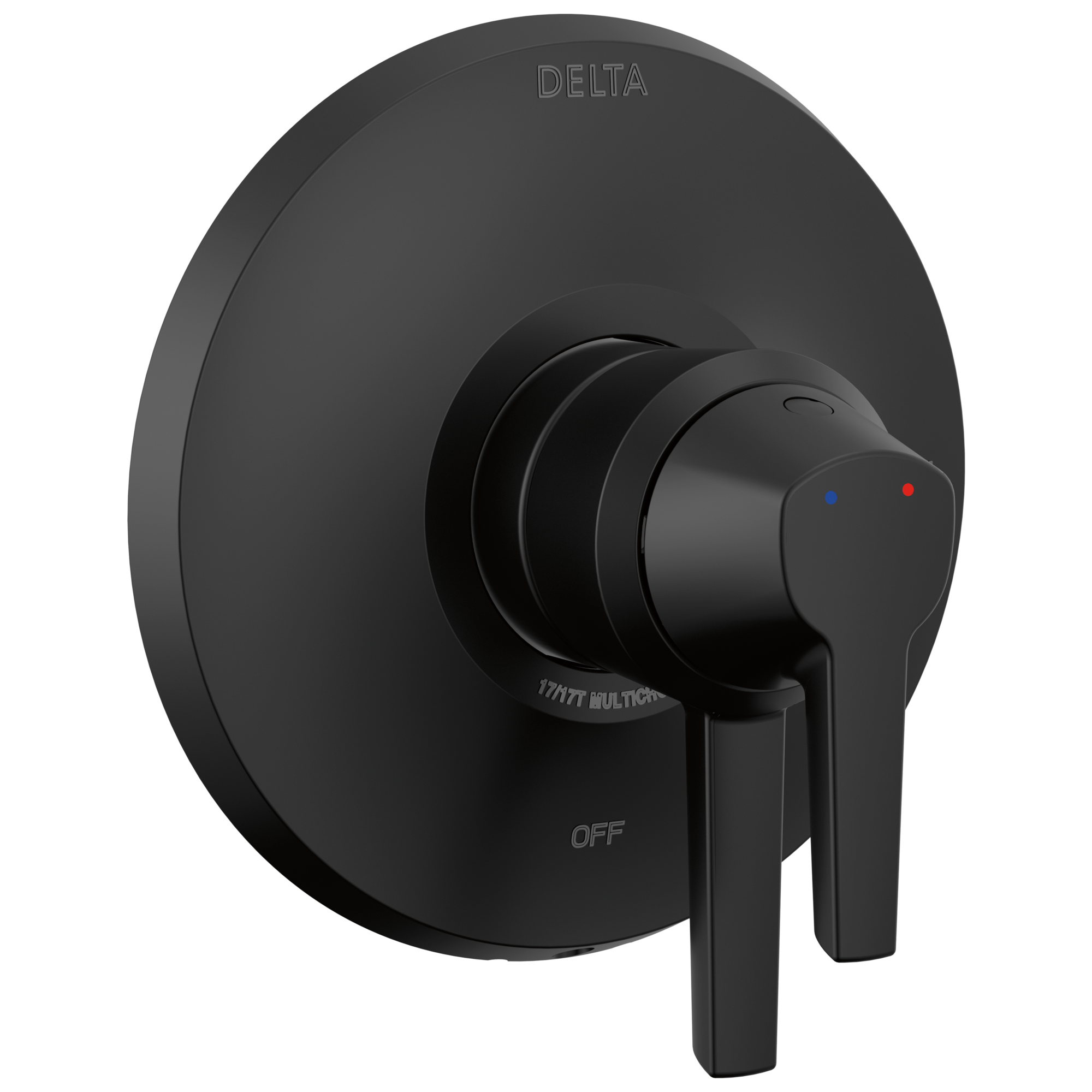Matte Black Dual-Function Shower Valve Trim Kit