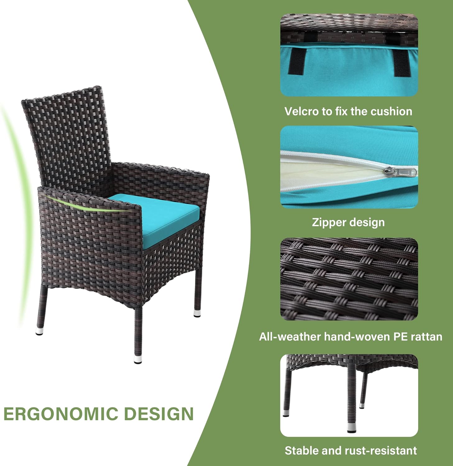 ALAULM LS-DT55-BLUE Patio-Dining-Sets - View #3