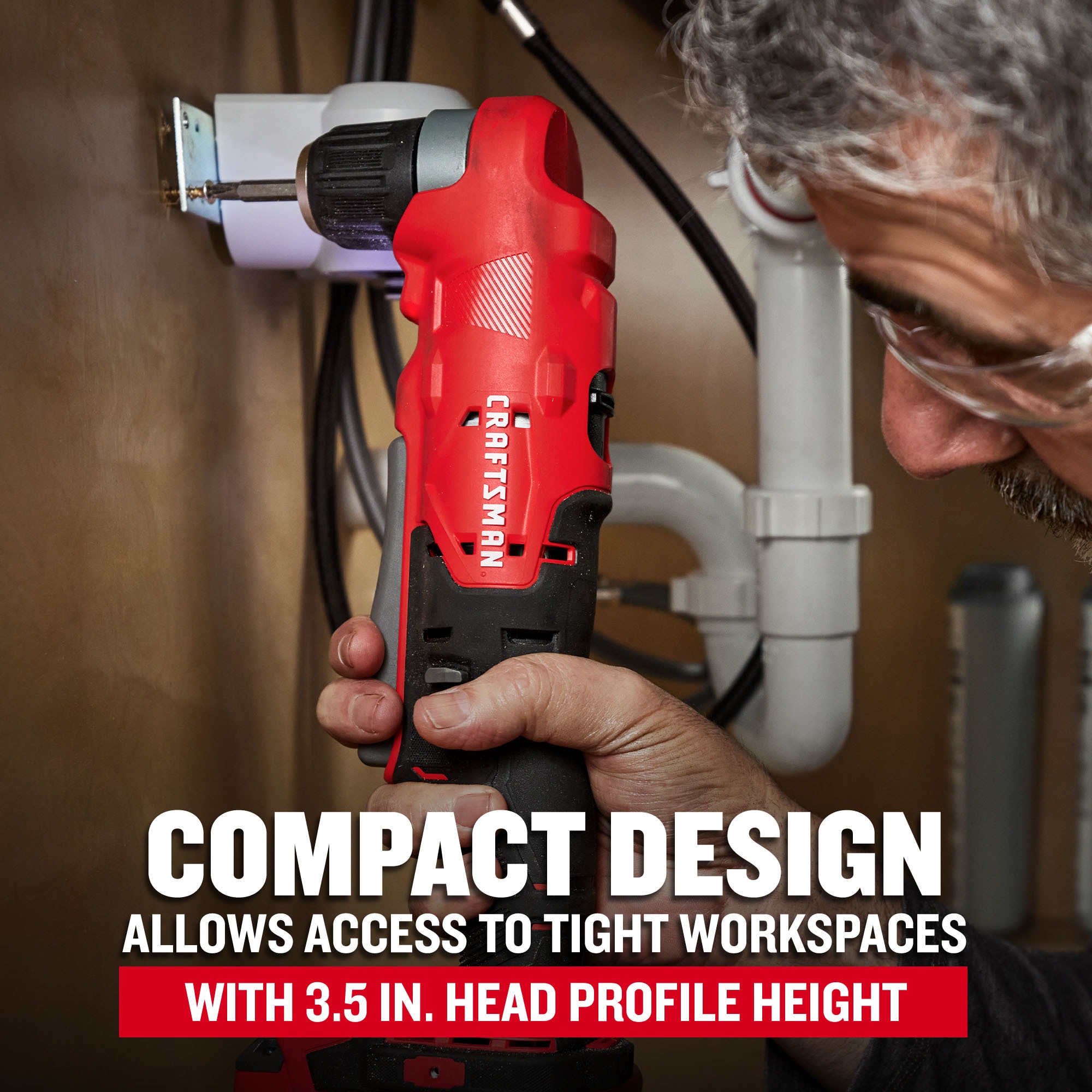CRAFTSMAN V20 20-volt Max 3/8-in Keyless Right Angle