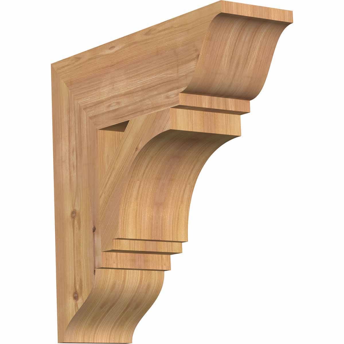 Ekena Millwork BKT06X20X20IMP01SWR Imperial traditional smooth 5-1/2-in x 20-in x 20-in Western red cedar Brown Wood Standard bracket