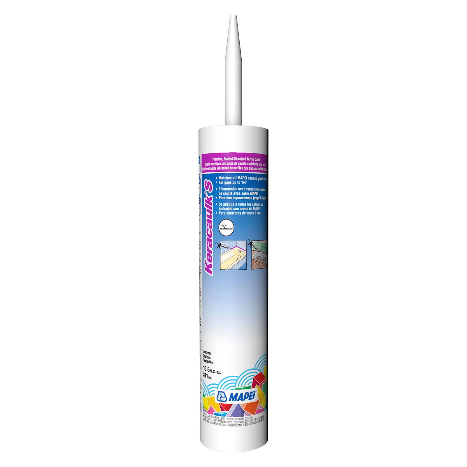 MAPEI 10.5oz Terra Cotta Sanded Paintable Caulk at