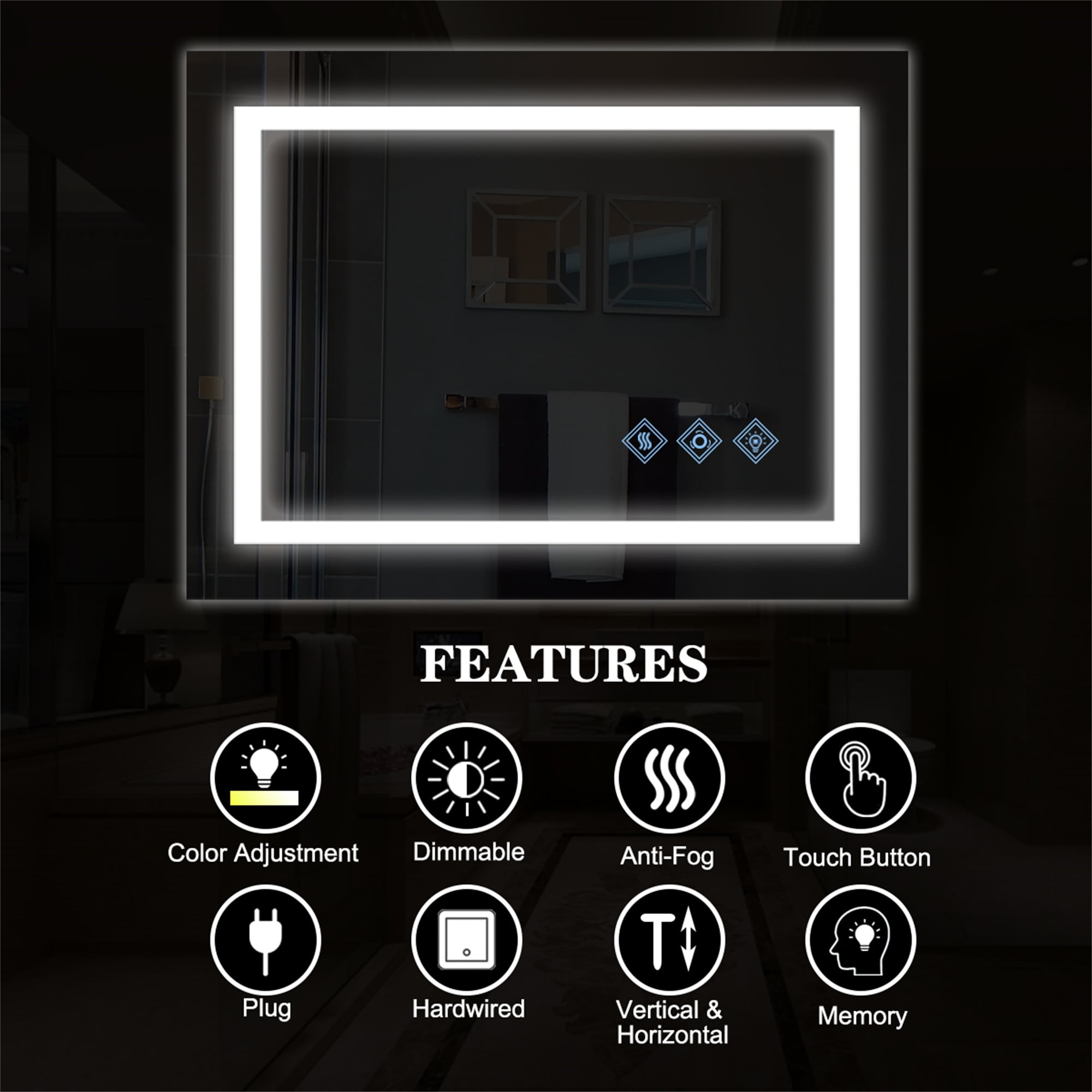BABOOM BOM-1126985-OR Framed-Bath-Mirrors - View #13