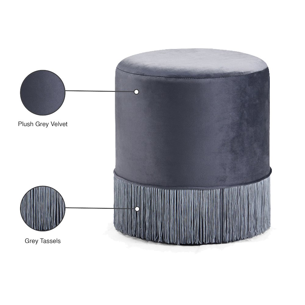 Meridian 130GREY Indoor-Ottomans - View #4