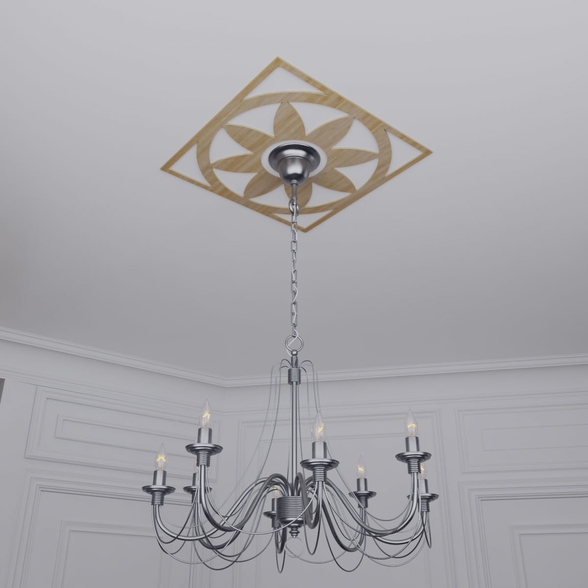 Ekena Millwork CMWP16X16X0250BLHI Ceiling-Medallions - View #16