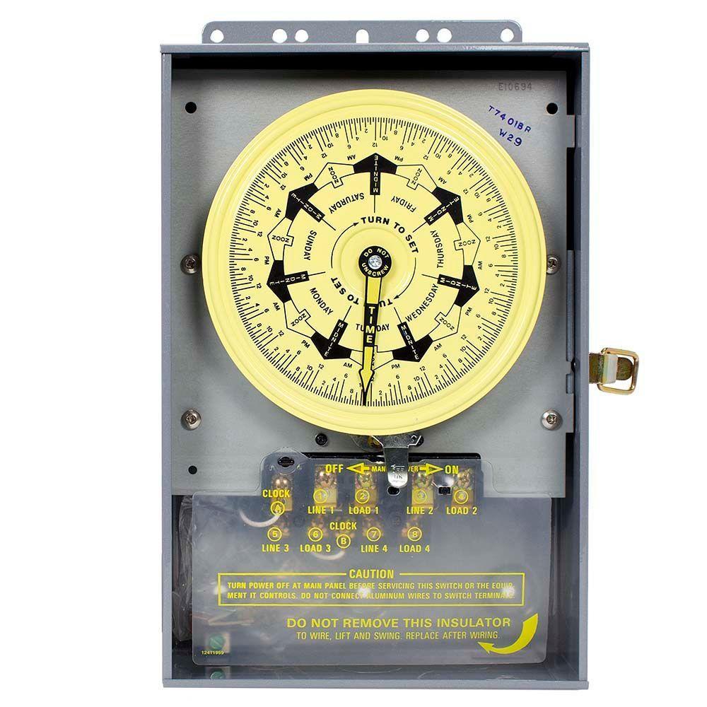 Intermatic T7401BR 40-Amps 120-volt Mechanical Lighting Timer