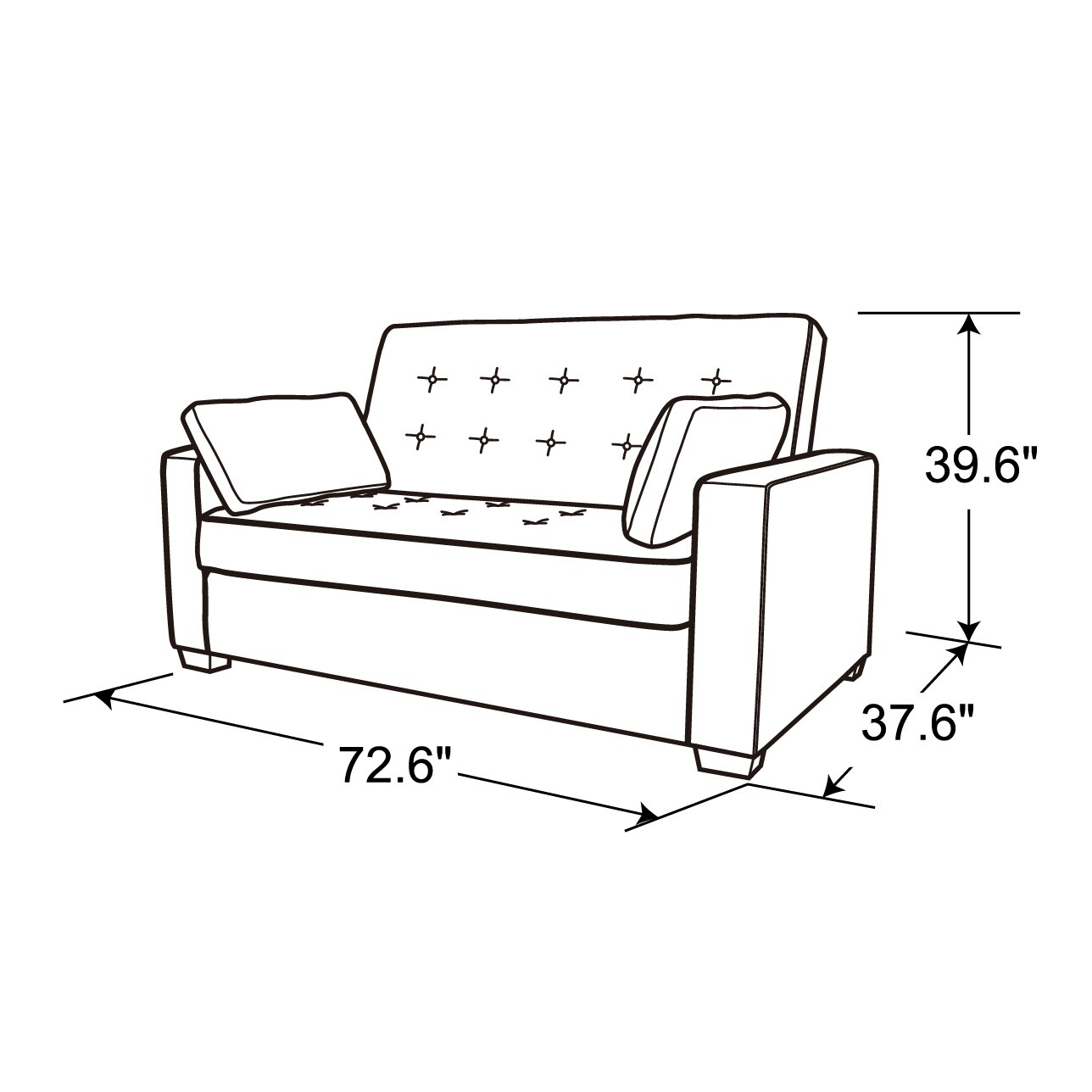 Serta SAAGSQS3BU3143 Sofas-Loveseats - View #6