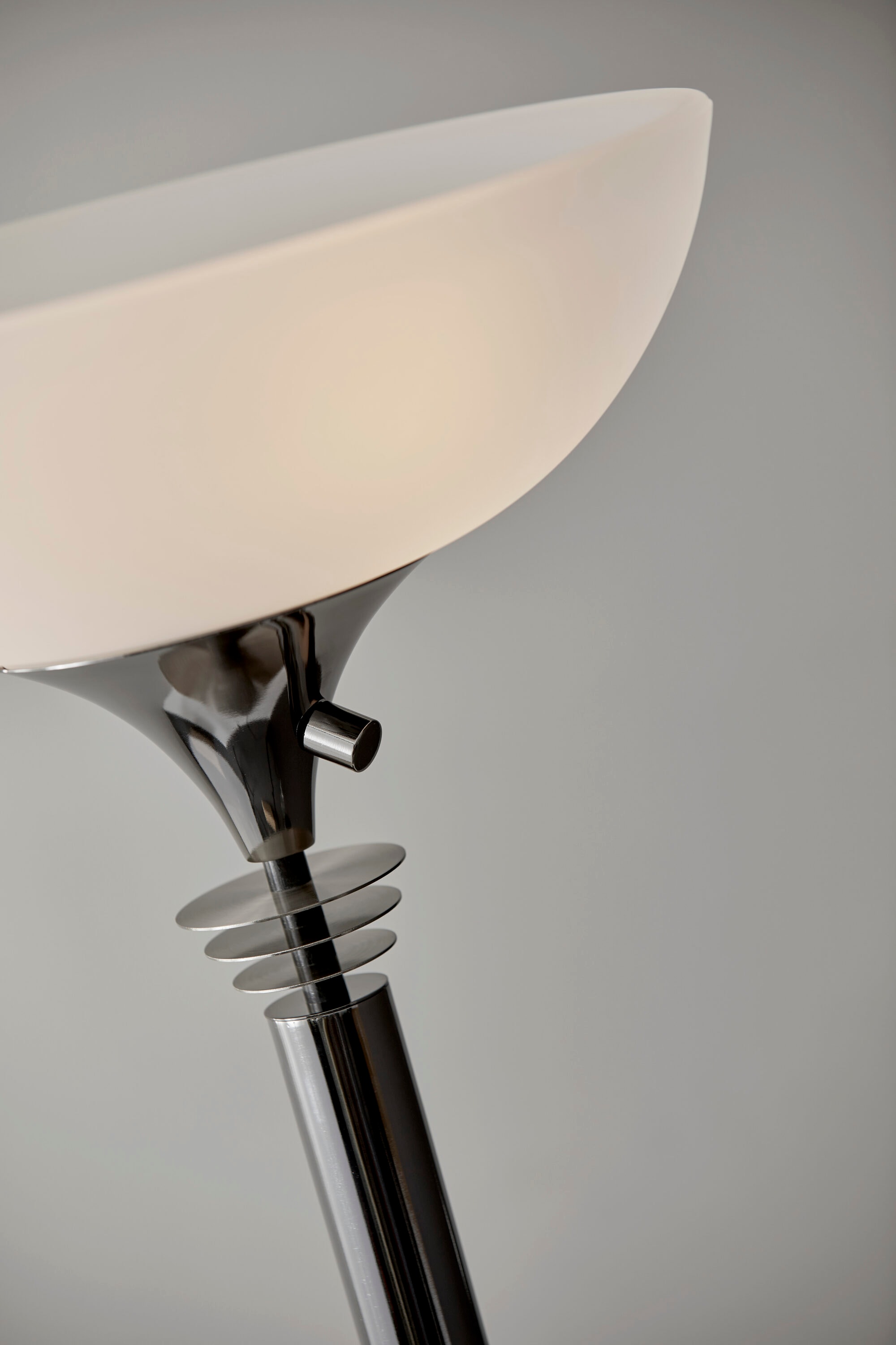 Metropolis 71.5" Black Nickel Torchiere Floor Lamp