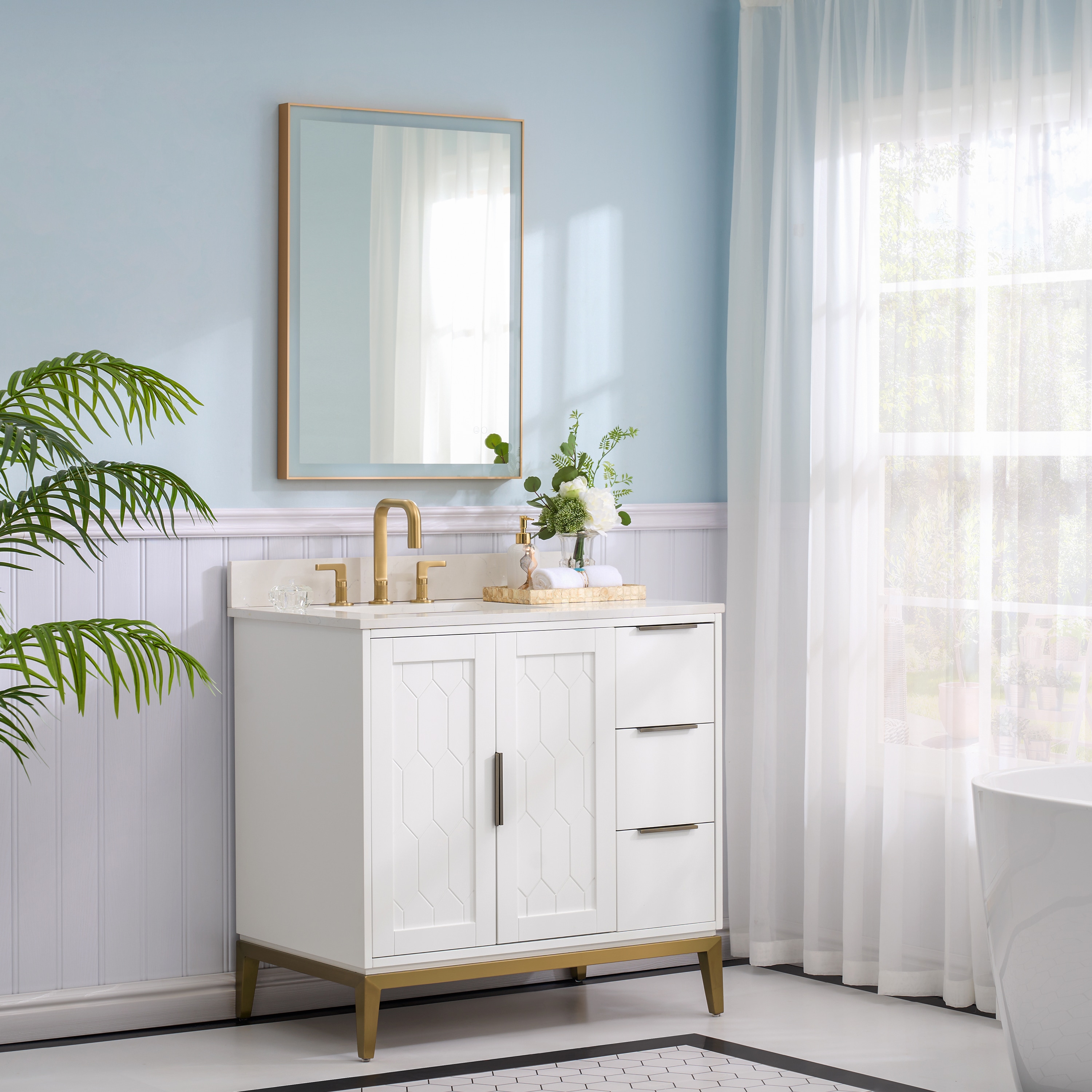 WELLFOR VEX-36LGY Bath-Vanity-Combo - View #4